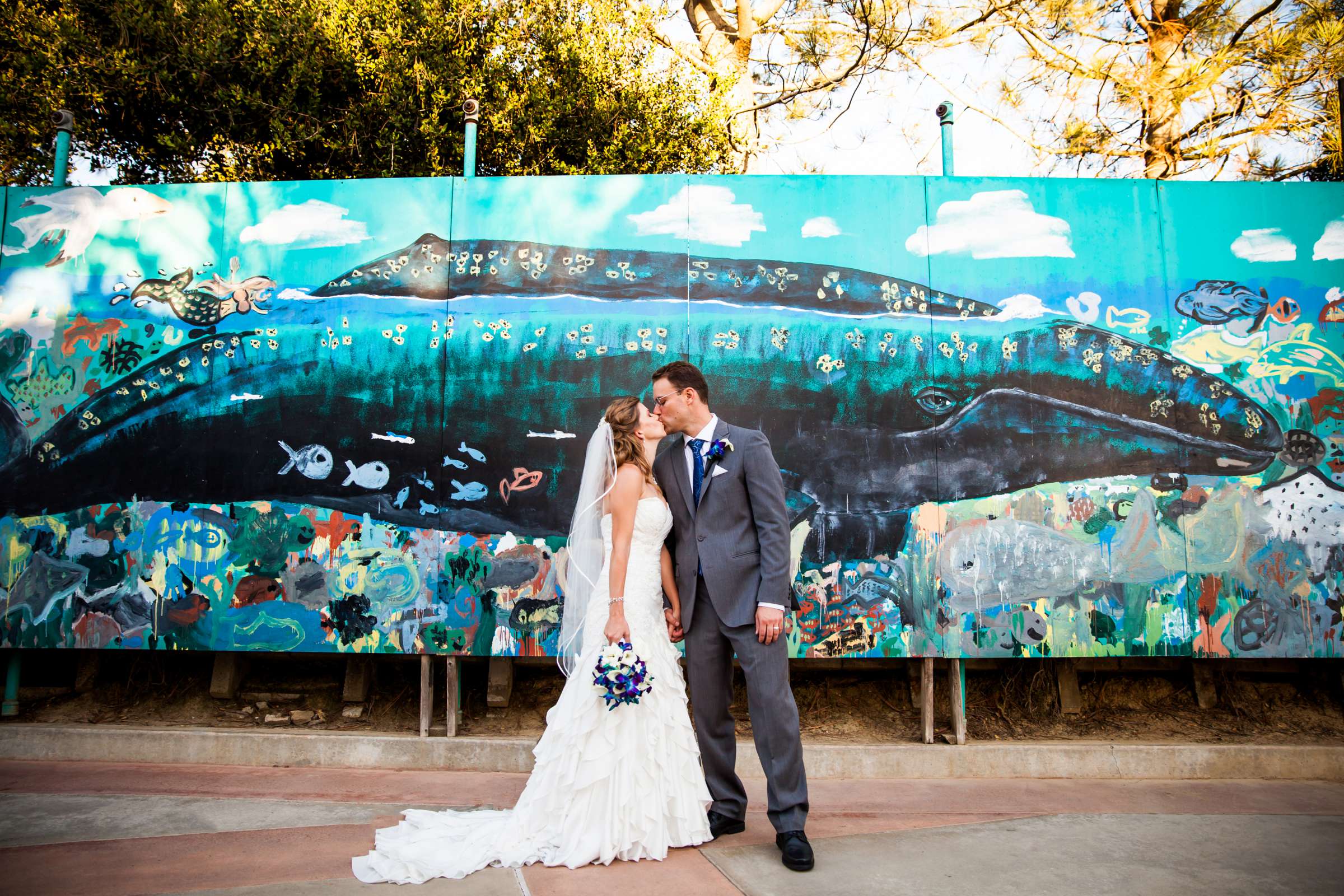 Birch Aquarium at Scripps Wedding, Cami and Zane Wedding Photo #42 by True Photography