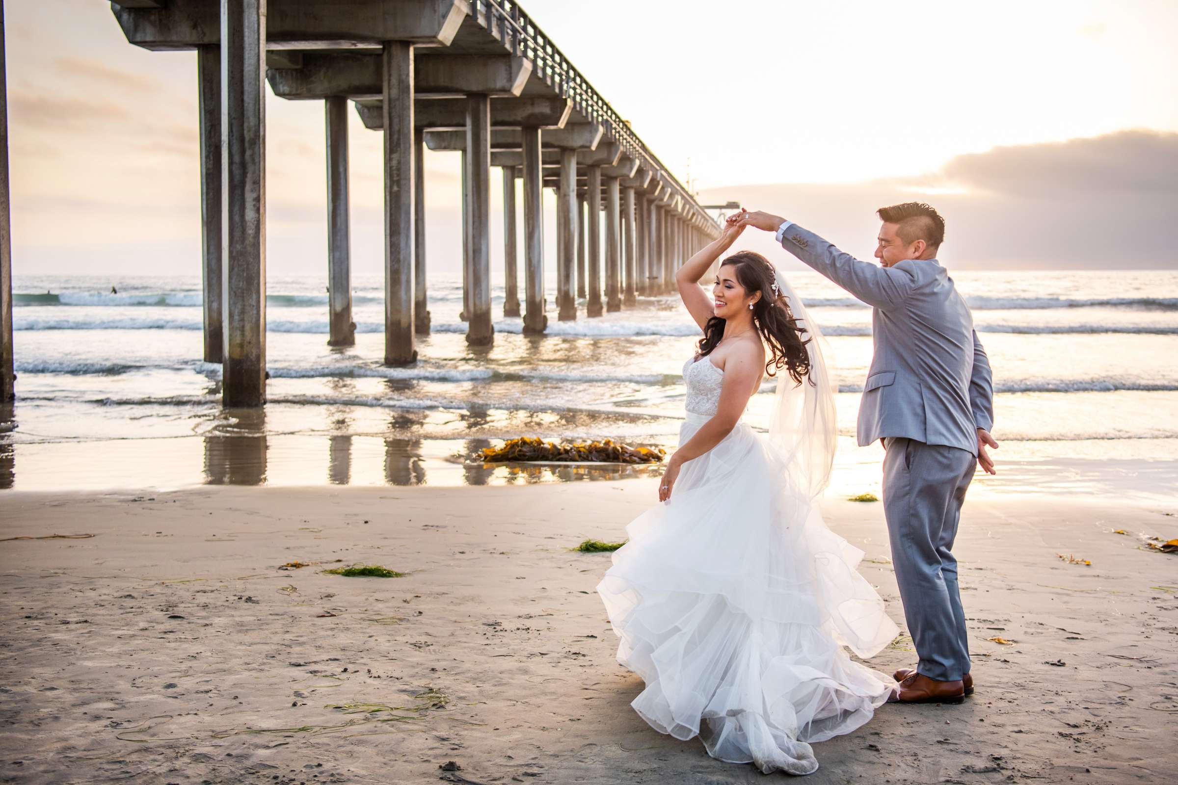 Scripps Seaside Forum Wedding coordinated by First Comes Love Weddings & Events, Beth and Brian Wedding Photo #1 by True Photography