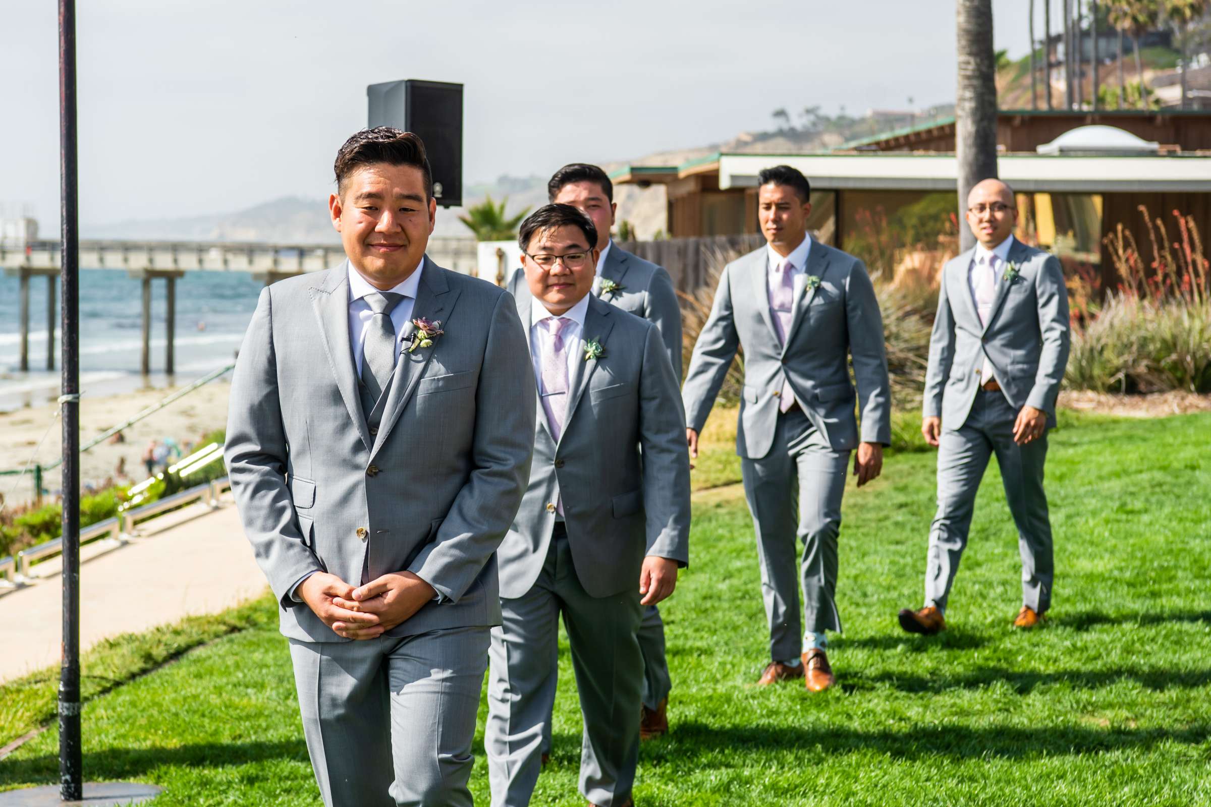 Scripps Seaside Forum Wedding coordinated by First Comes Love Weddings & Events, Beth and Brian Wedding Photo #76 by True Photography