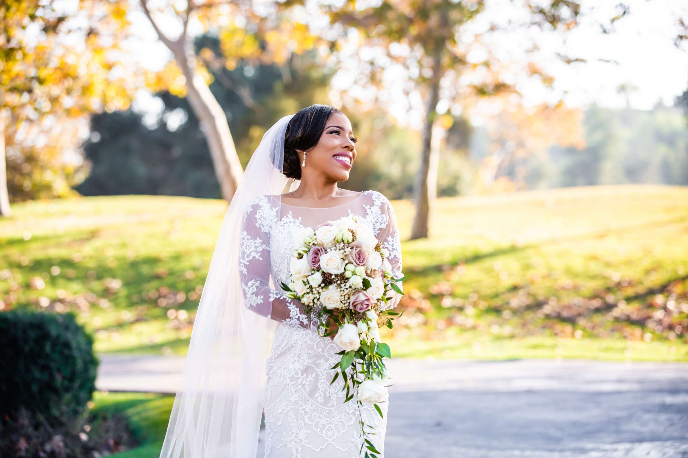 Bride at Fallbrook Estate Wedding, Lacey and Erik Wedding Photo #1 by True Photography