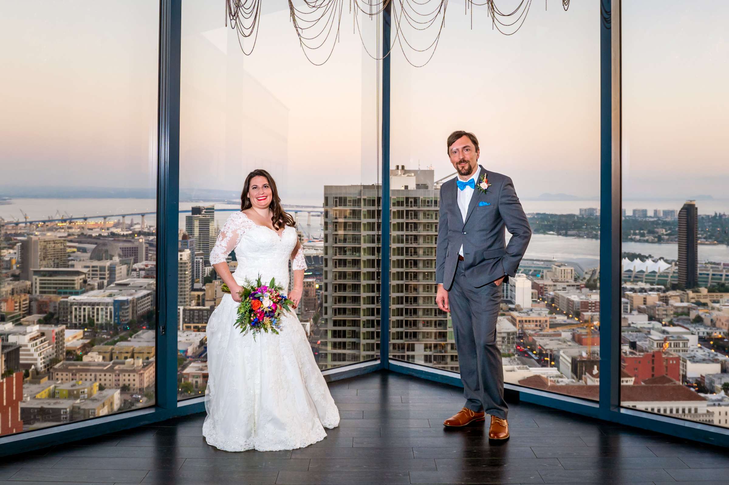 The University Club Atop Symphony Towers Wedding coordinated by Events Inspired SD, Sarah and Andreas Wedding Photo #1 by True Photography