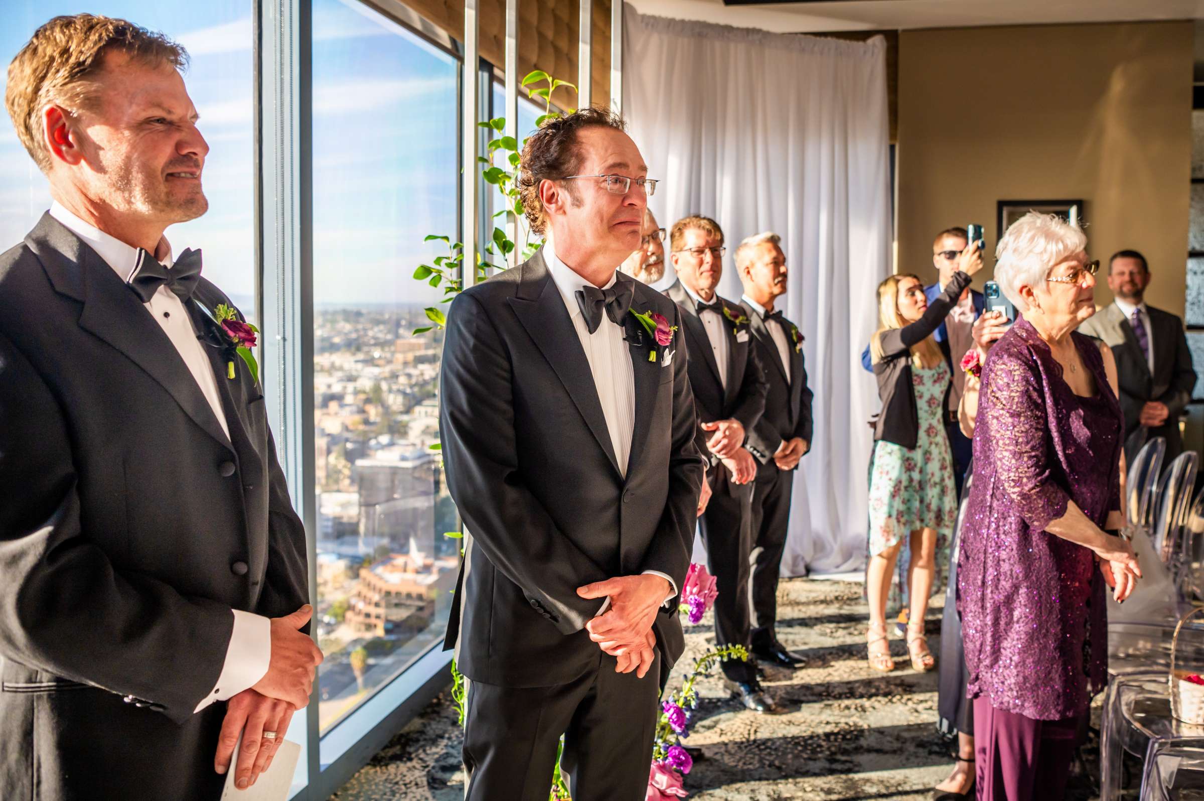 The University Club Atop Symphony Towers Wedding coordinated by Events Inspired SD, Sarah and Joseph Wedding Photo #18 by True Photography