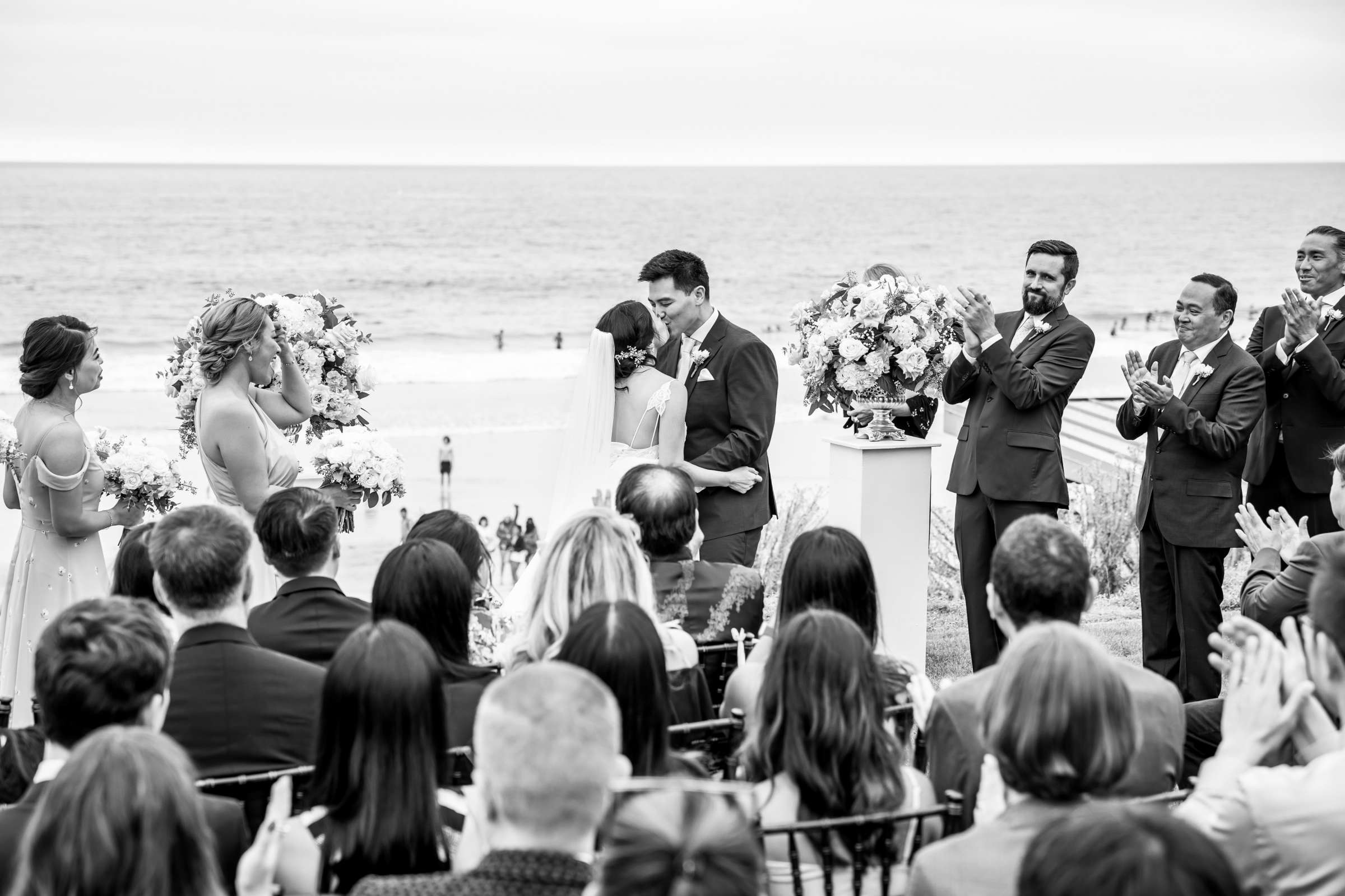 Scripps Seaside Forum Wedding coordinated by Willmus Weddings, Quynh and Tyler Wedding Photo #102 by True Photography