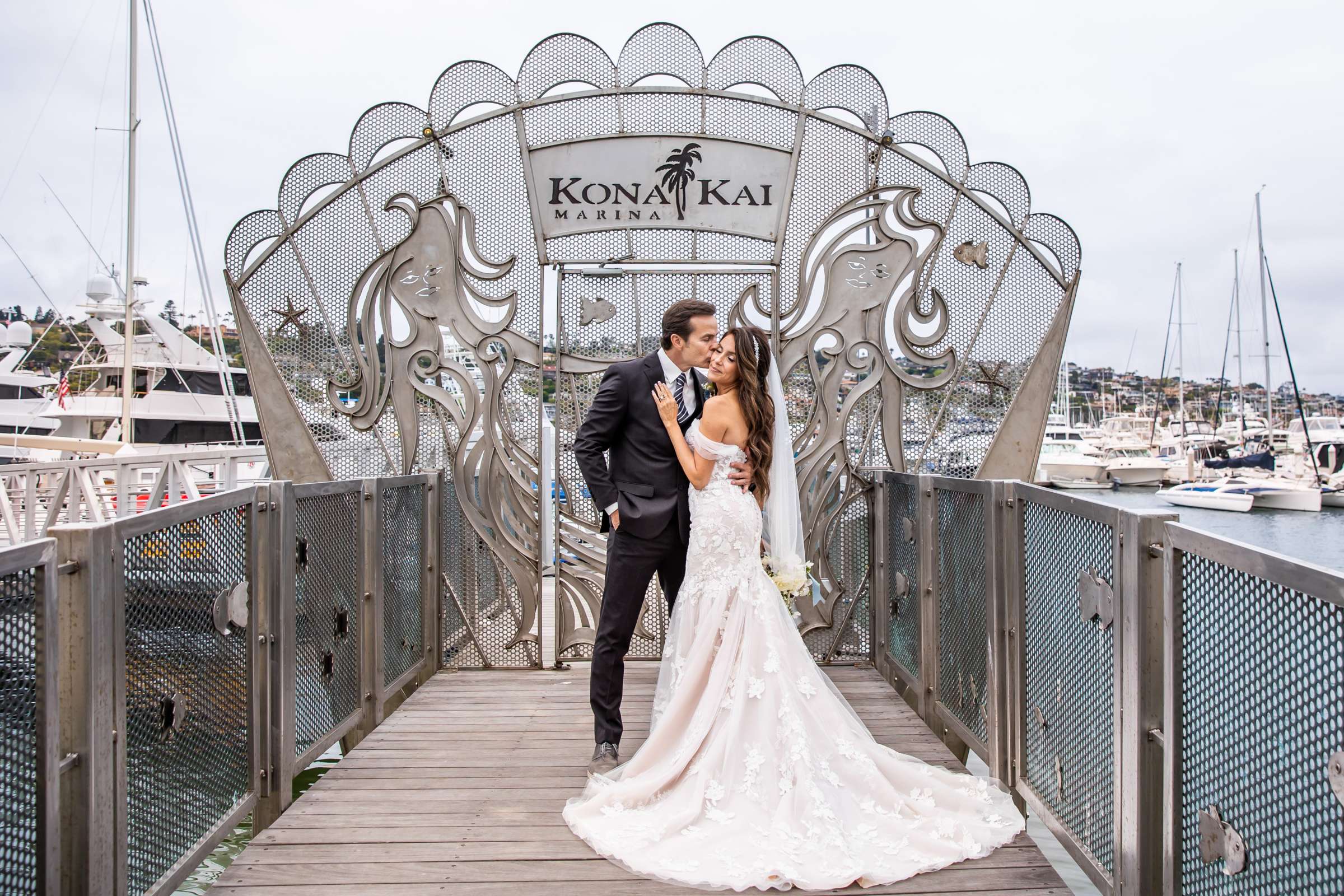 Kona Kai Resort Wedding coordinated by First Comes Love Weddings & Events, Corinna and Mark Wedding Photo #3 by True Photography