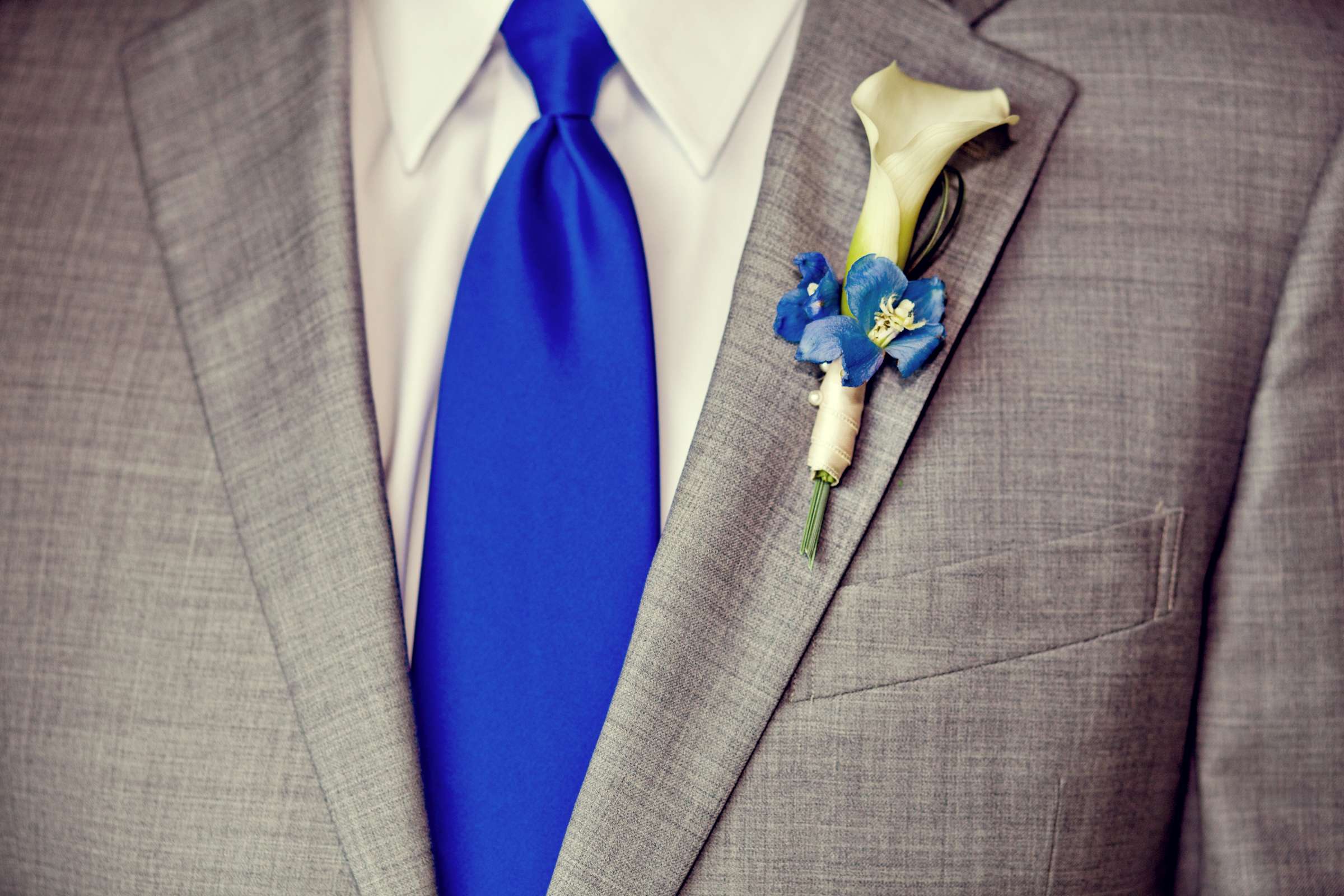 boutonnière at Manchester Grand Hyatt San Diego Wedding, Kathleen and Rob Wedding Photo #11 by True Photography