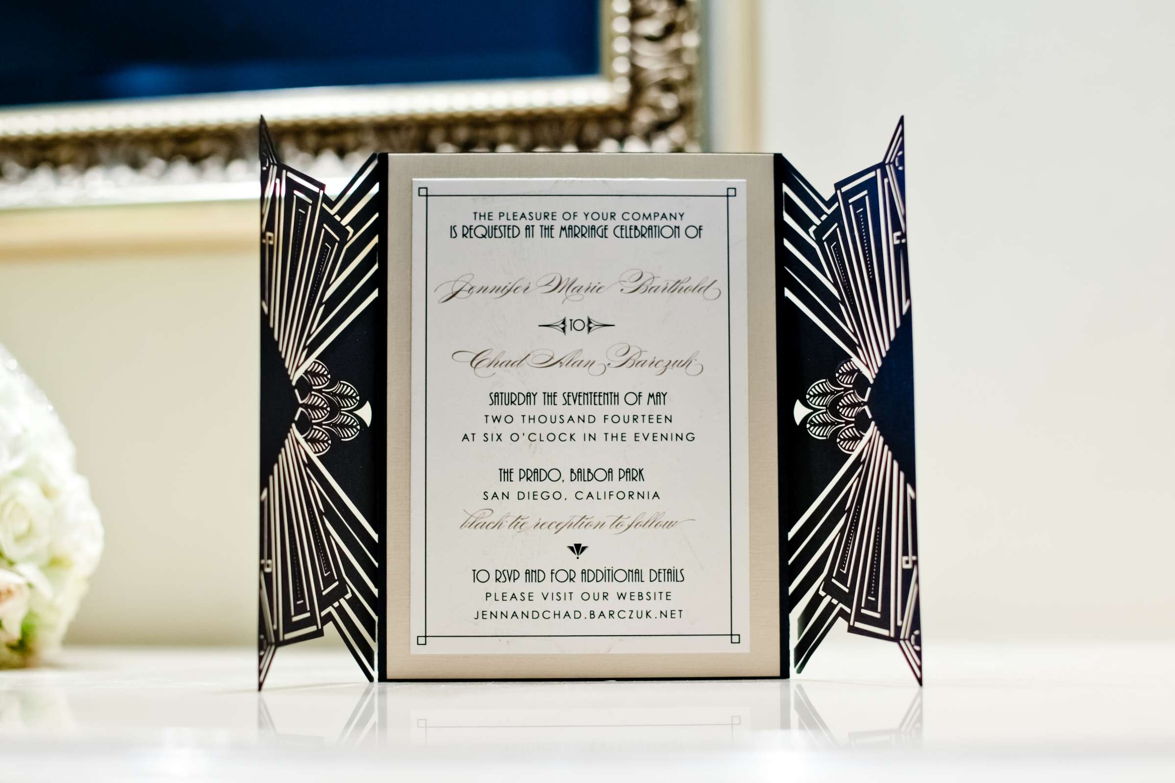 Invitation at The Prado Wedding coordinated by Monarch Weddings, Jennifer and Chad Wedding Photo #59 by True Photography