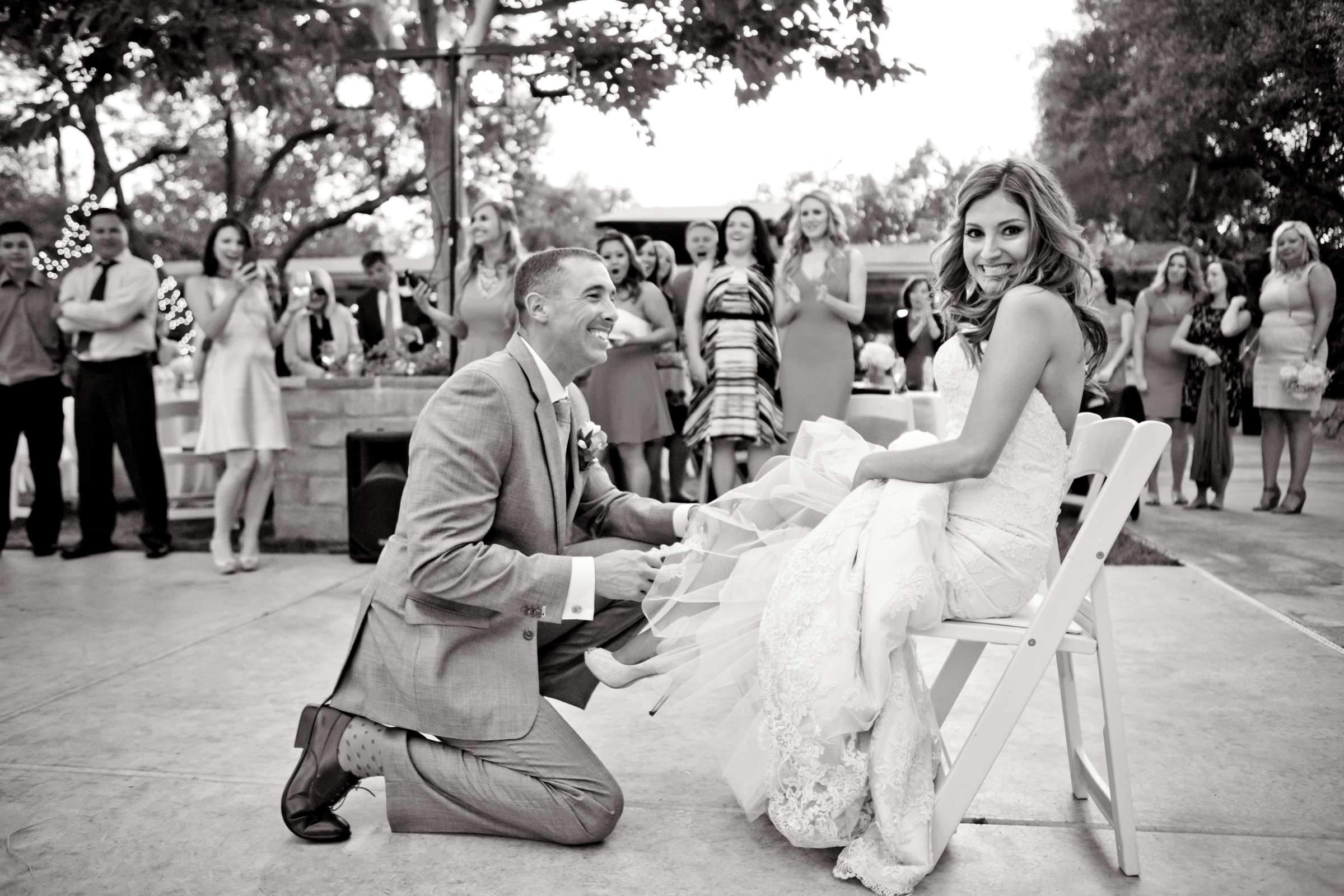 Bouquet and Garter Toss at Bernardo Winery Wedding, Meagan and James Wedding Photo #118711 by True Photography