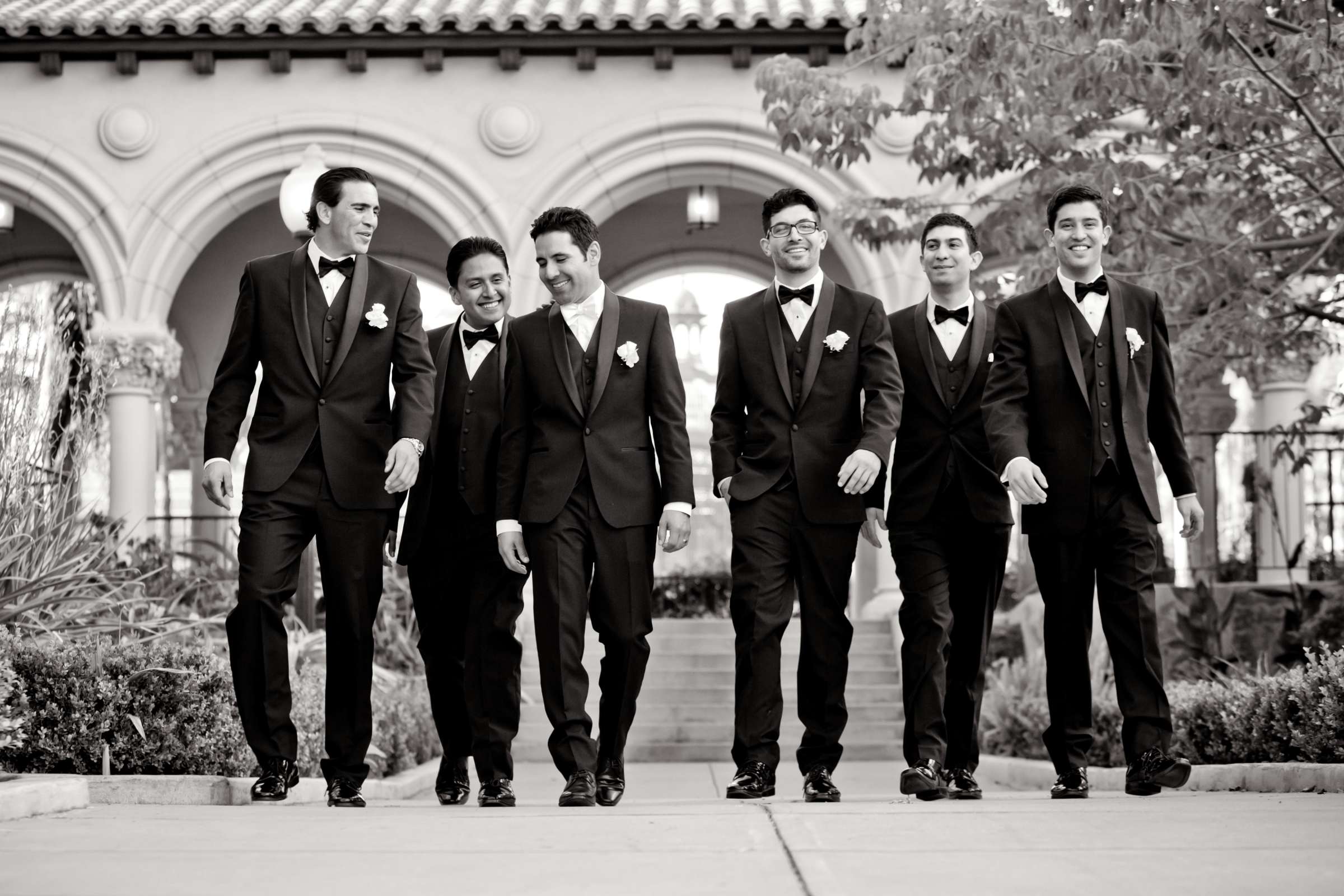 Groomsmen, Classical moment at The Prado Wedding coordinated by First Comes Love Weddings & Events, Denise and Marcos Wedding Photo #120649 by True Photography