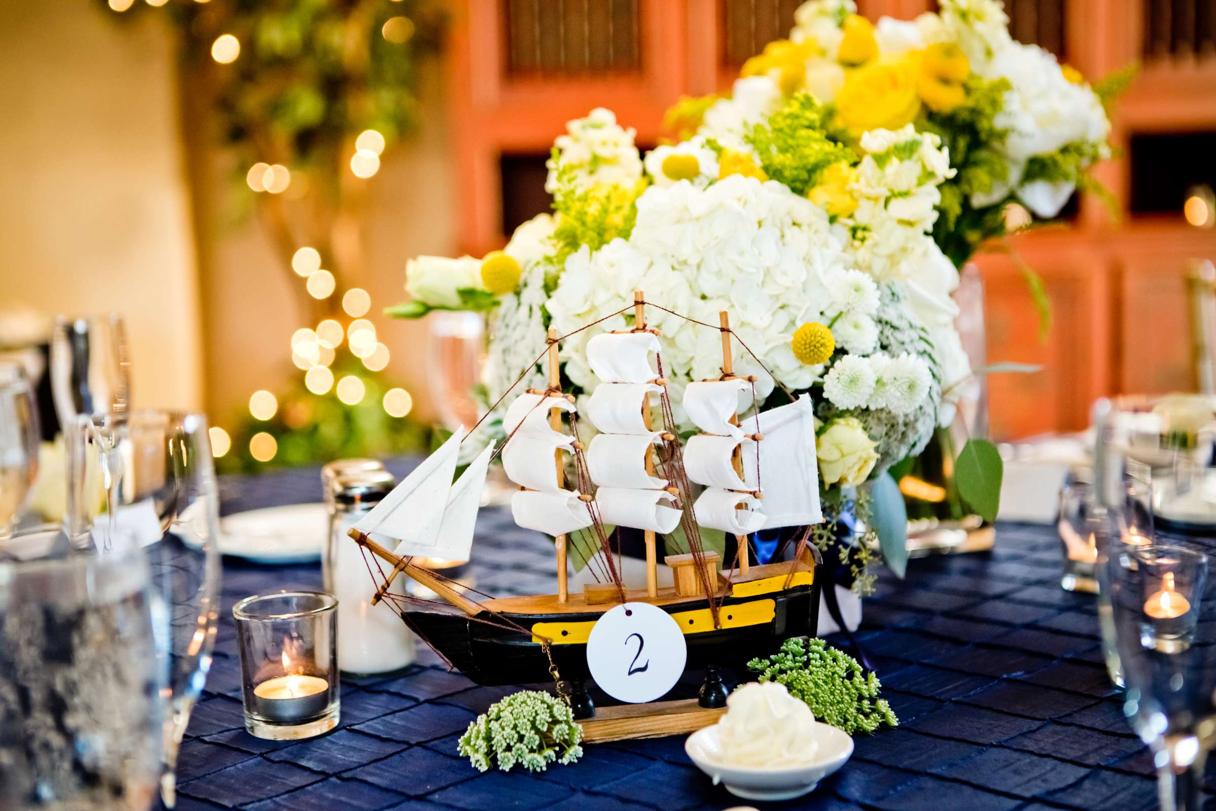 Centerpieces at The Prado Wedding coordinated by Hannah Smith Events, Ayami and Bryan Wedding Photo #121629 by True Photography