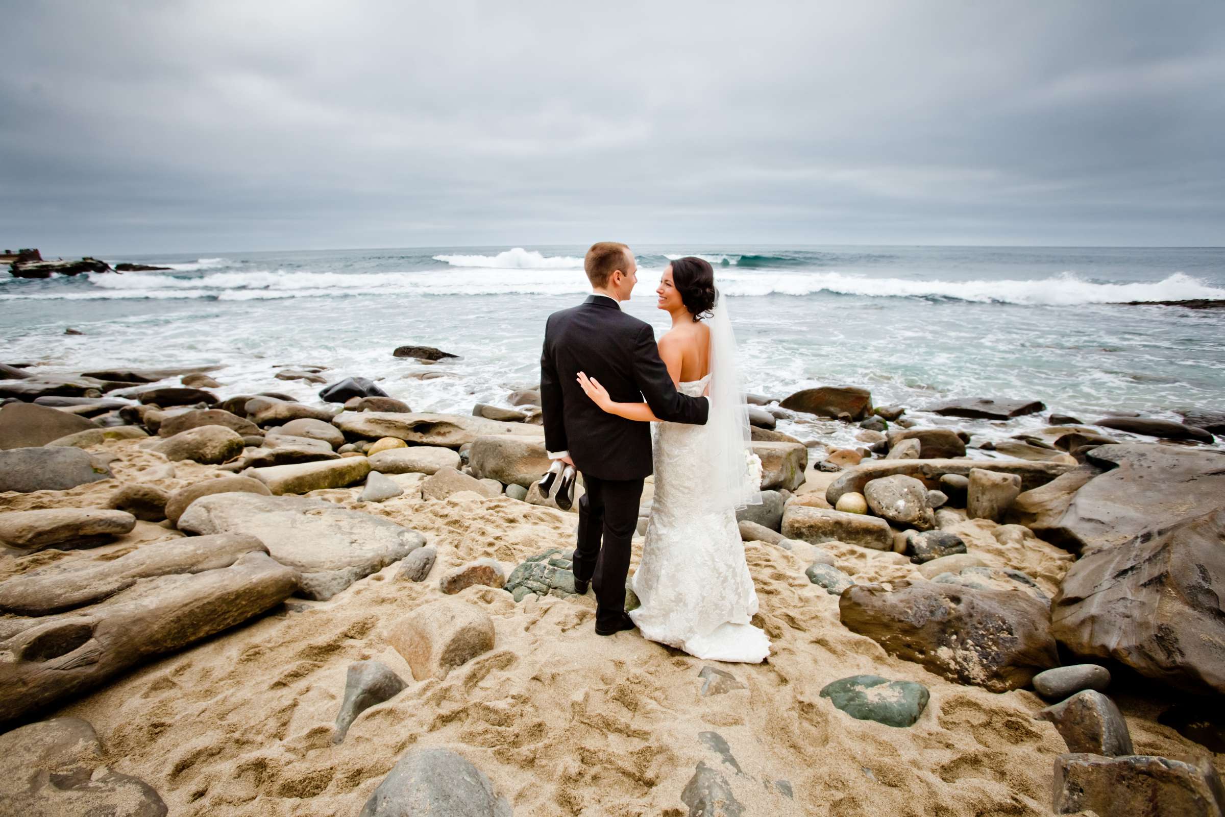 Beach at La Valencia Wedding coordinated by CBS Weddings, Adrienne and Jeff Wedding Photo #122704 by True Photography