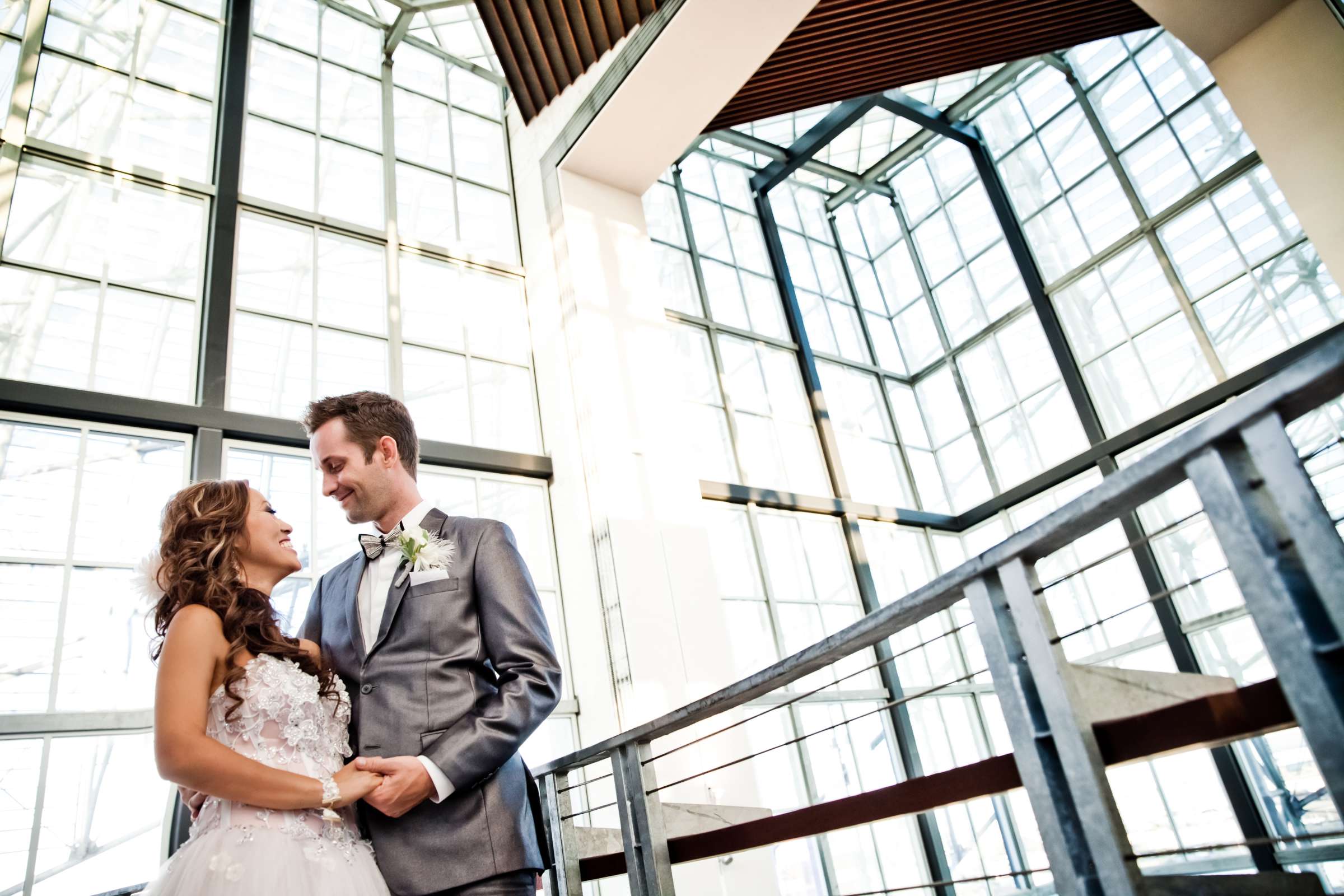San Diego Central Library Wedding coordinated by Chic Reverie by Jenna, Ava and Joel Wedding Photo #2 by True Photography
