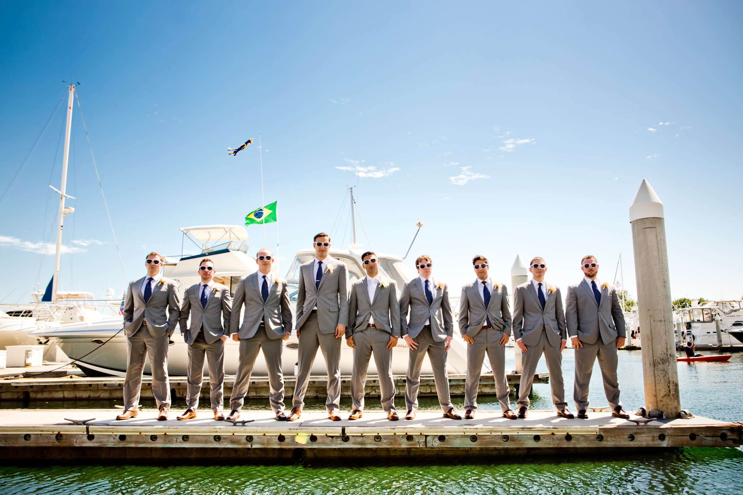 Groomsmen at Marriott Marquis San Diego Marina Wedding coordinated by Victoria Weddings & Events, Rachel and Efrem Wedding Photo #123538 by True Photography