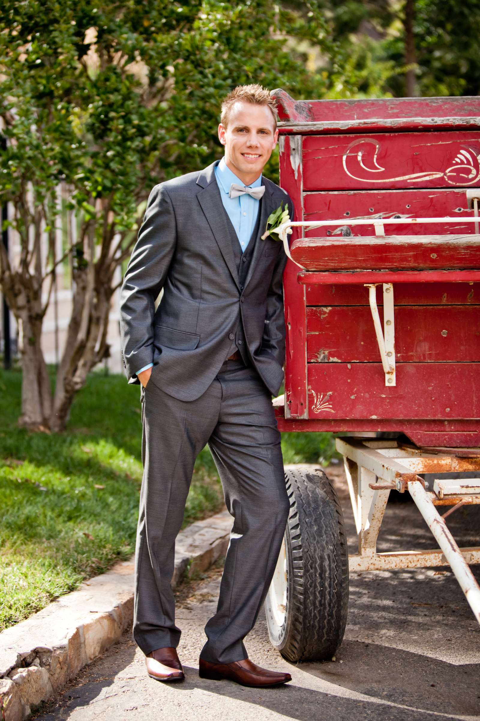 Groom at The Ranch at Bandy Canyon Wedding, Amy and Bryan Wedding Photo #7 by True Photography