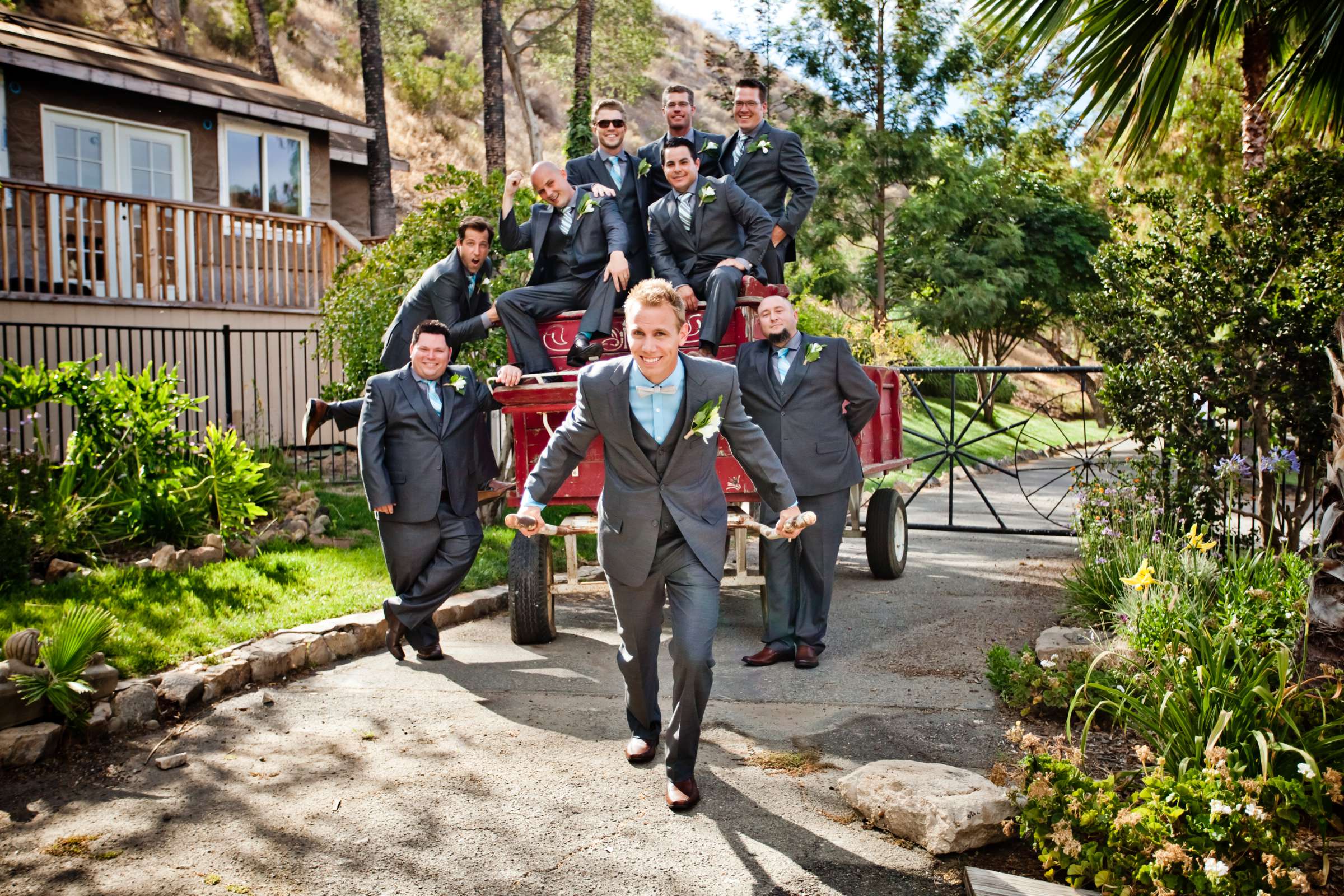 Groomsmen at The Ranch at Bandy Canyon Wedding, Amy and Bryan Wedding Photo #26 by True Photography