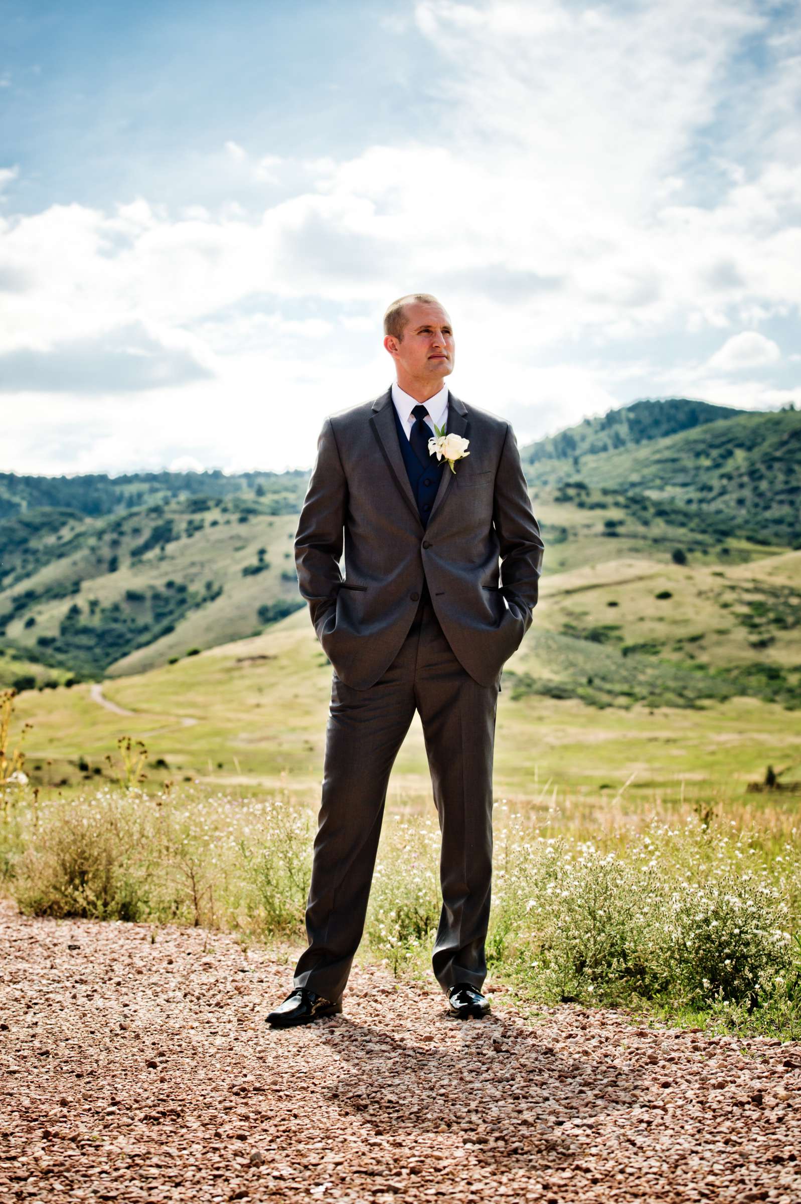 Mountains, Groom at The Manor House Wedding, Kelly and Josh Wedding Photo #125926 by True Photography