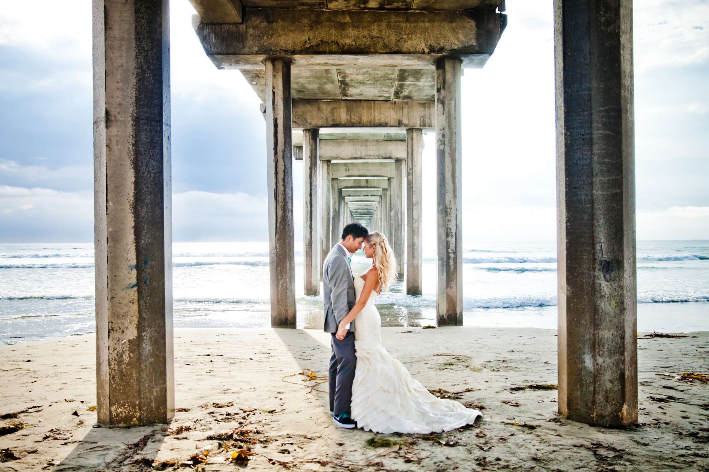 Beach at Scripps Seaside Forum Wedding, Laura and Daniel Wedding Photo #13 by True Photography