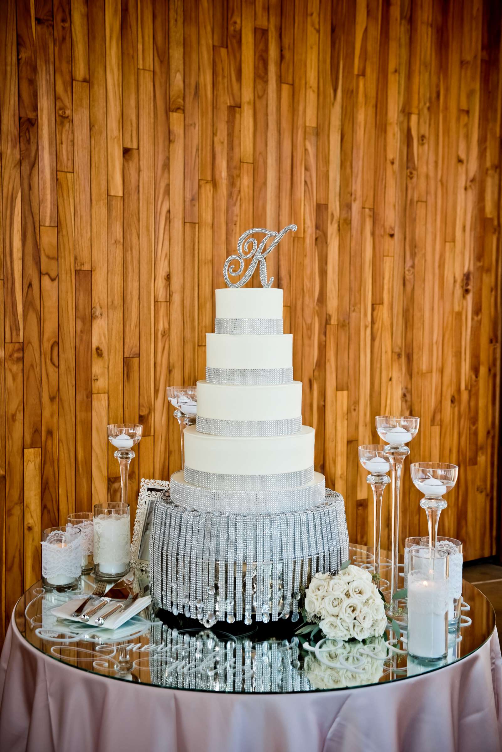 Cake at Scripps Seaside Forum Wedding coordinated by EverAfter Events, Cecilia and Dan Wedding Photo #127854 by True Photography