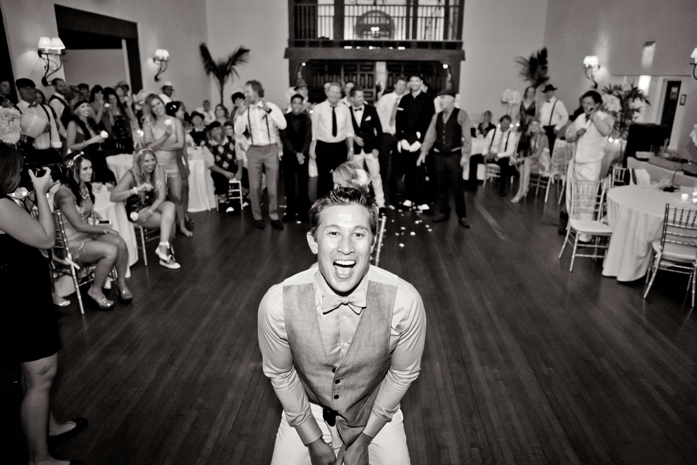 Bouquet and Garter Toss at, Photo #129892 by True Photography