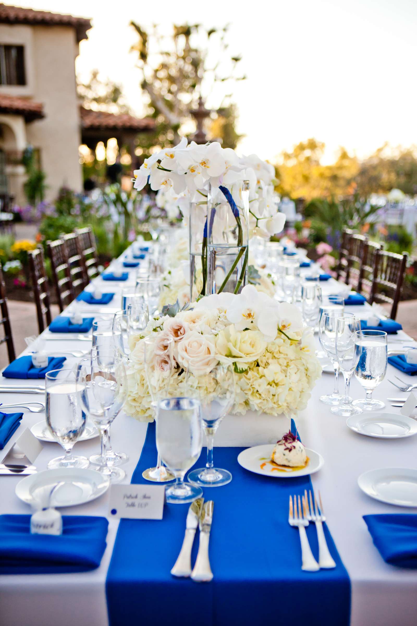 Centerpieces at Private Residence Wedding coordinated by Tami Austin Wedding Planner, Vanessa and Patrick Wedding Photo #76 by True Photography