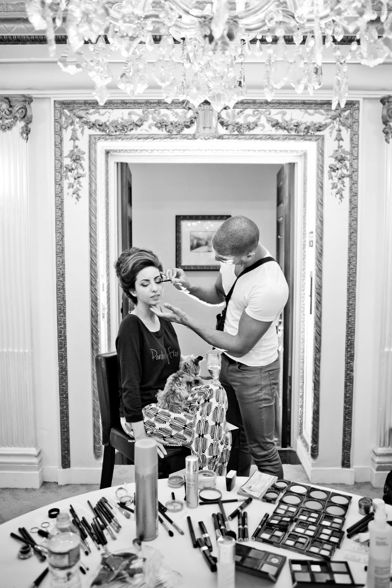 Getting Ready at US Grant Wedding coordinated by Couture Events, Sherry and Milas Wedding Photo #20 by True Photography