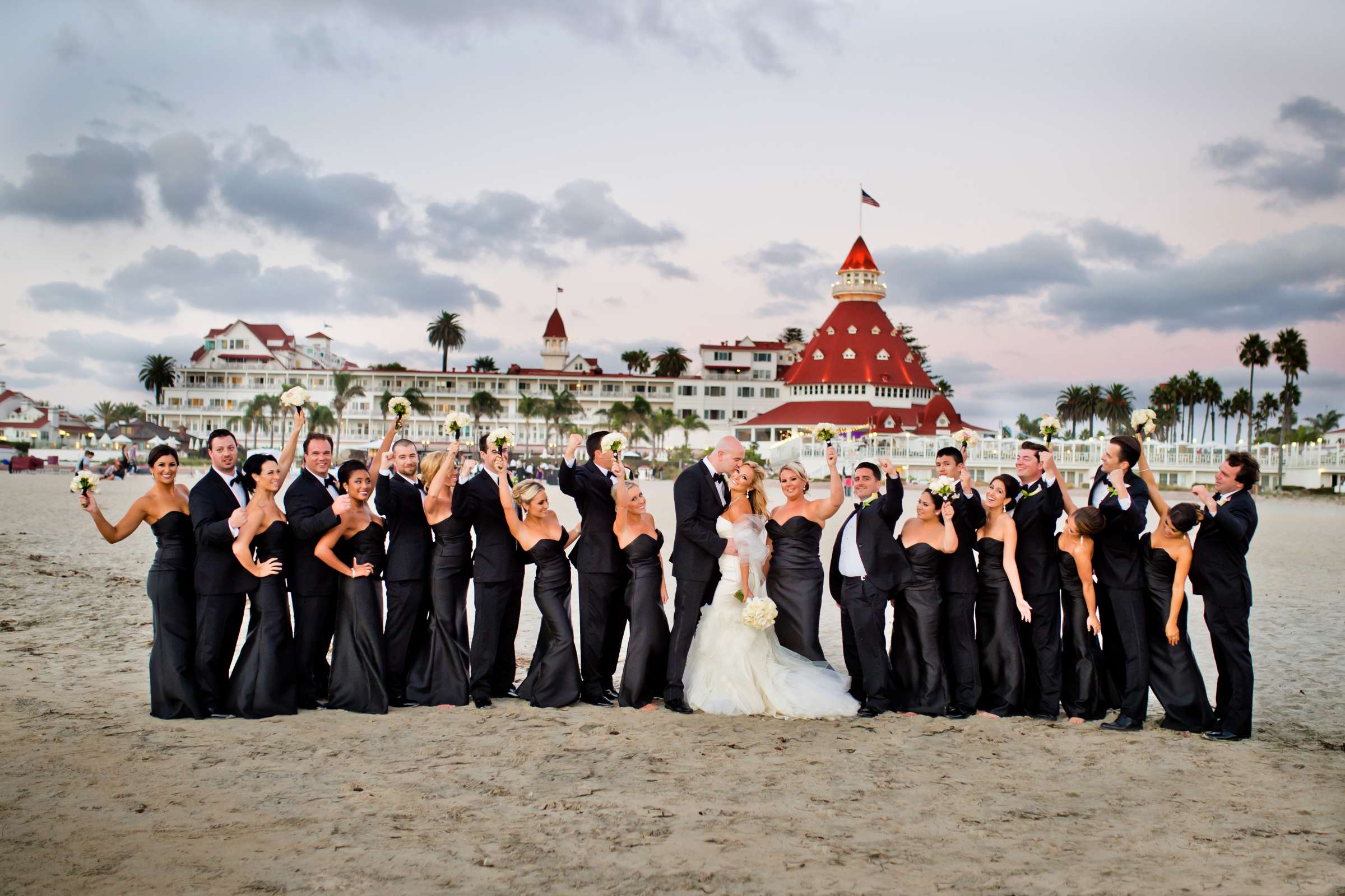 Bridal Party, Beach at, Photo #11 by True Photography