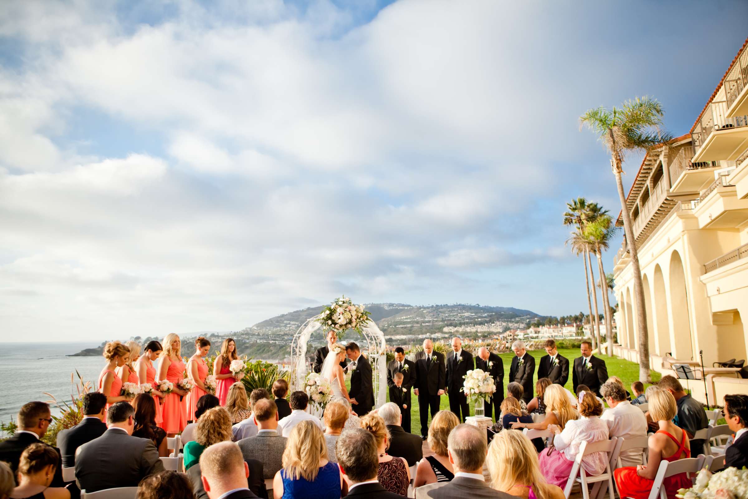 Ceremony at Ritz Carlton-Laguna Niguel Wedding coordinated by Ciao Bella Events and Weddings, Laura and Steve Wedding Photo #136633 by True Photography