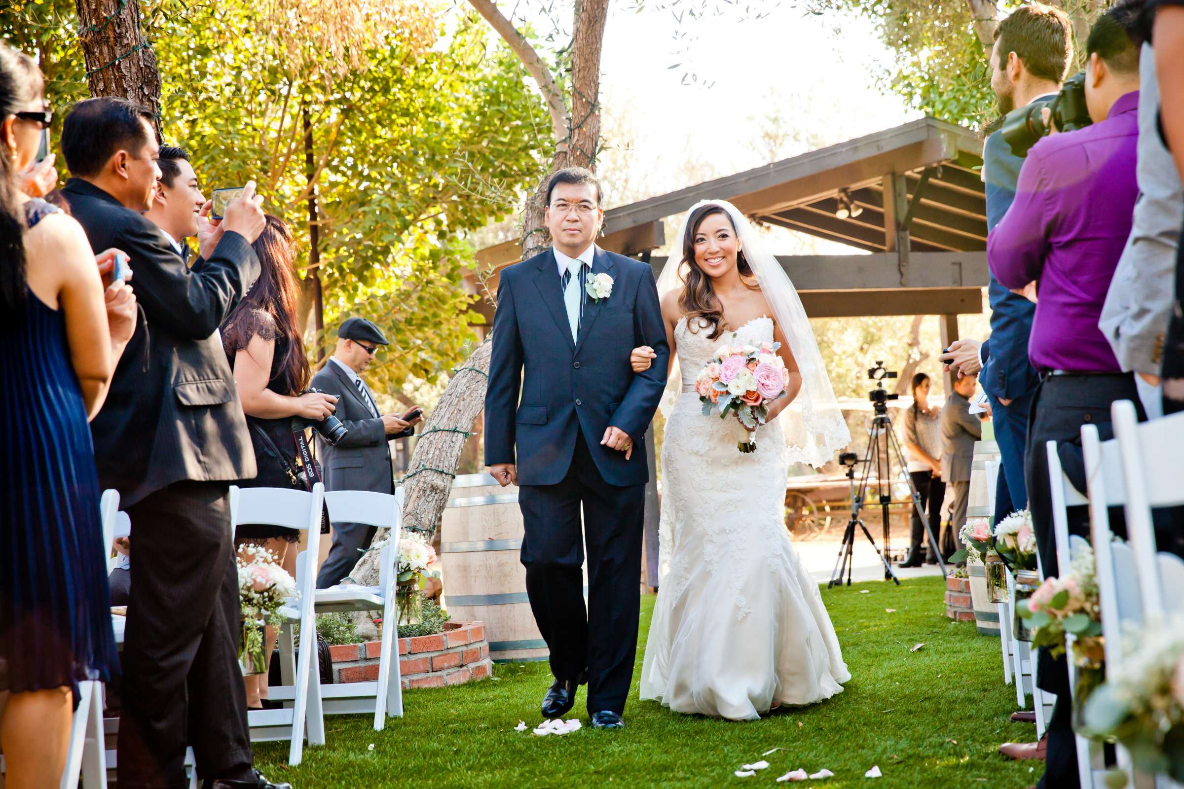 Ceremony at Bernardo Winery Wedding coordinated by Lavish Weddings, Michelle and Richard Wedding Photo #136990 by True Photography