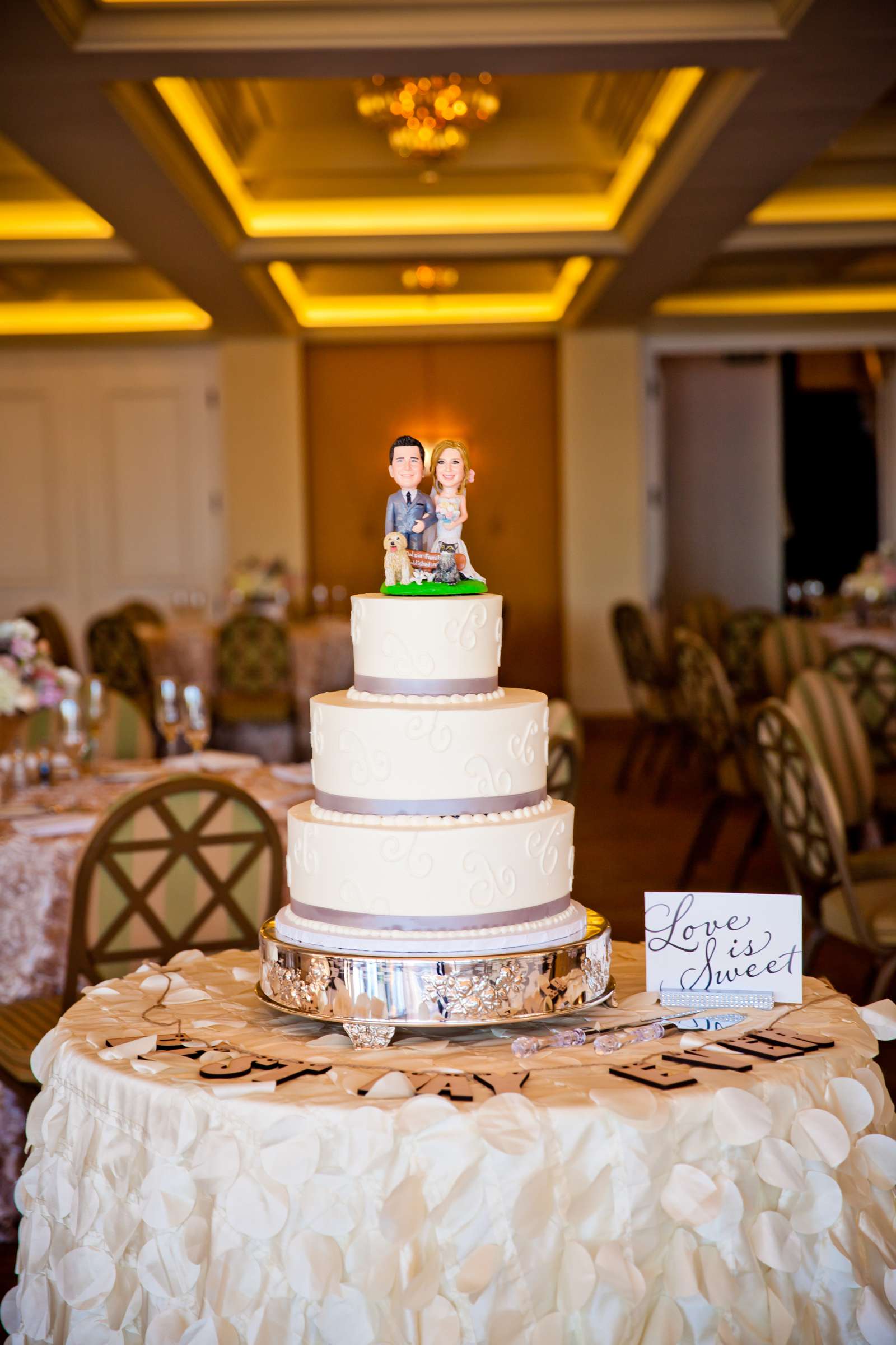 Cake at La Valencia Wedding coordinated by Love Marks the Spot, Karin and Nick Wedding Photo #63 by True Photography