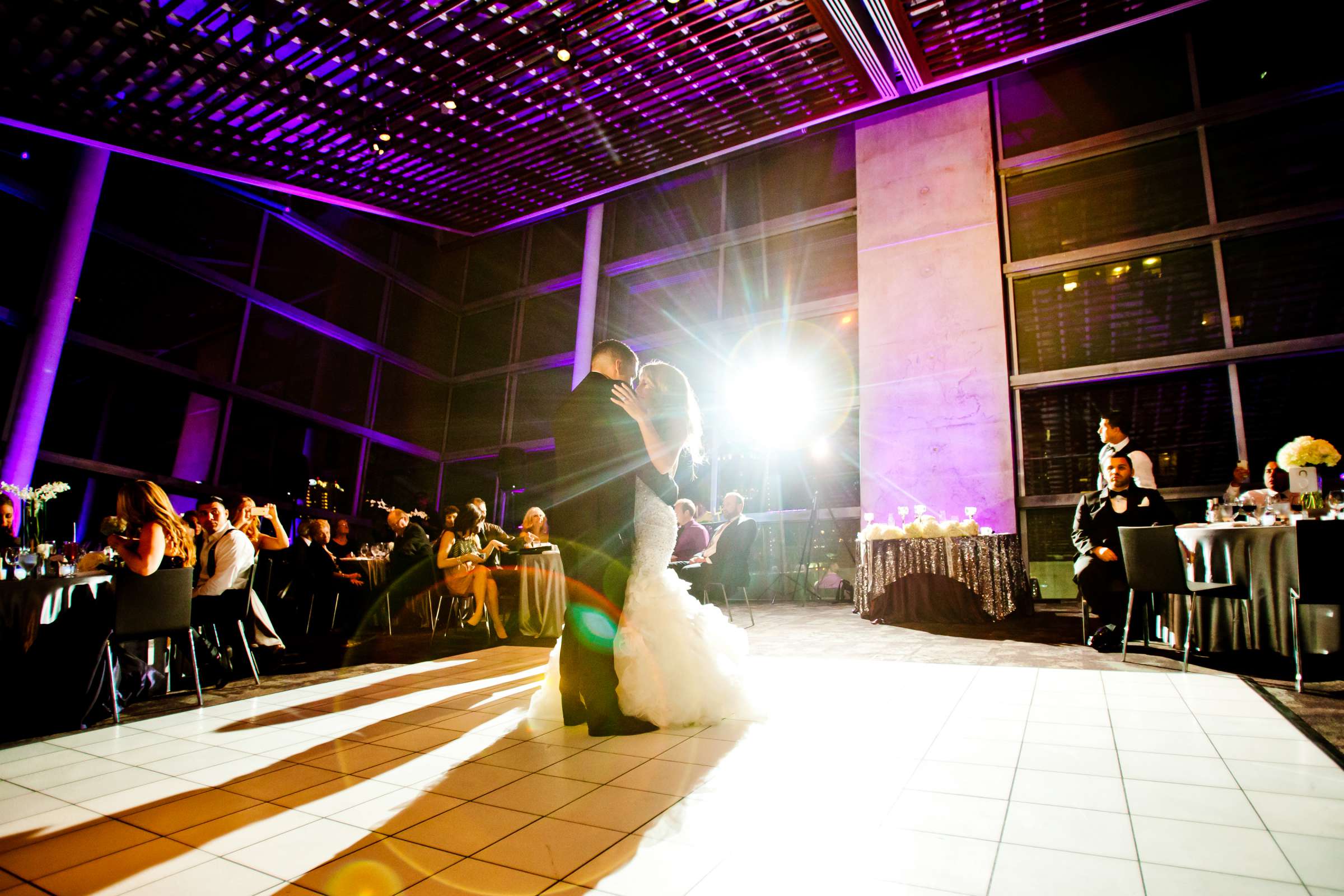 First Dance at San Diego Central Library Wedding, Camille and JuanCarlos Wedding Photo #38 by True Photography