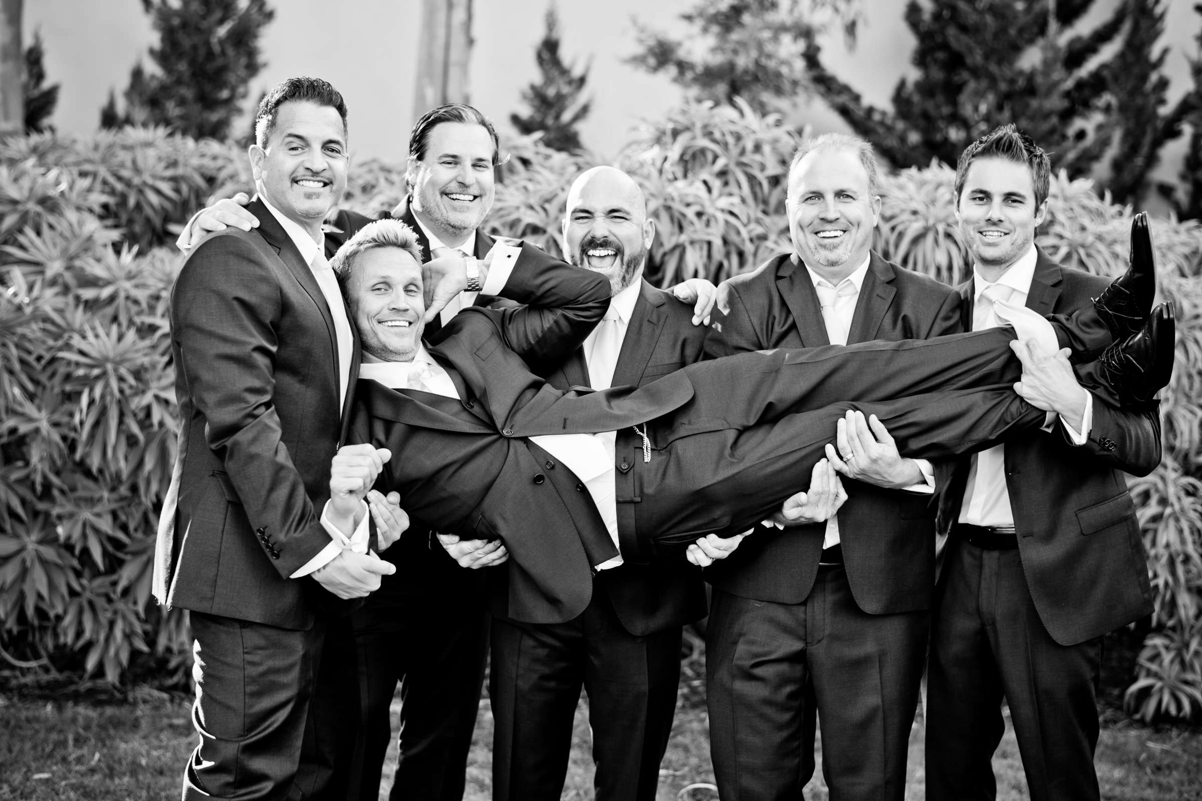 Groomsmen, Black and White photo at Estancia Wedding coordinated by EverAfter Events, Shaina and James Wedding Photo #140816 by True Photography