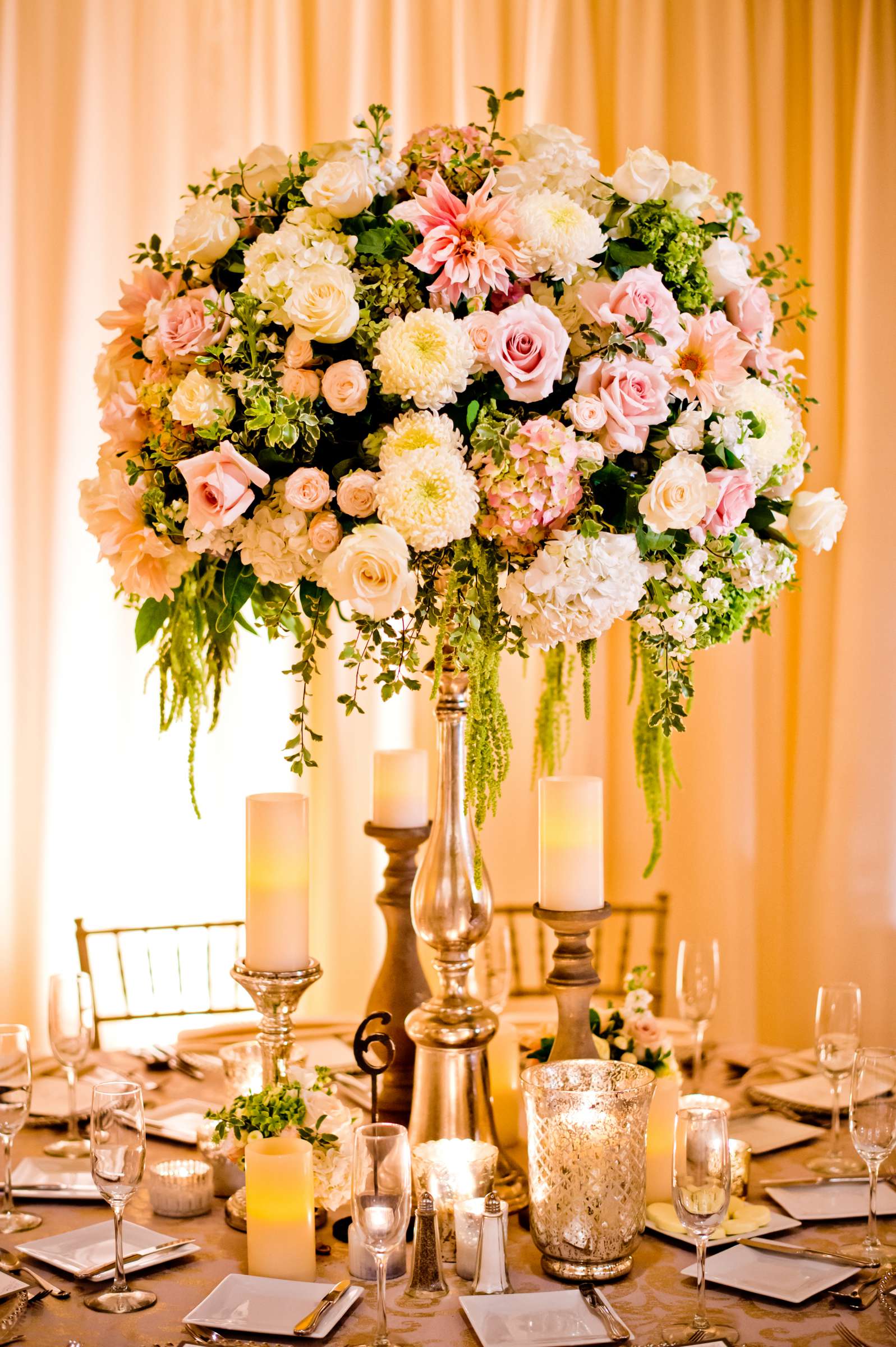 Centerpieces at Estancia Wedding coordinated by EverAfter Events, Shaina and James Wedding Photo #140902 by True Photography