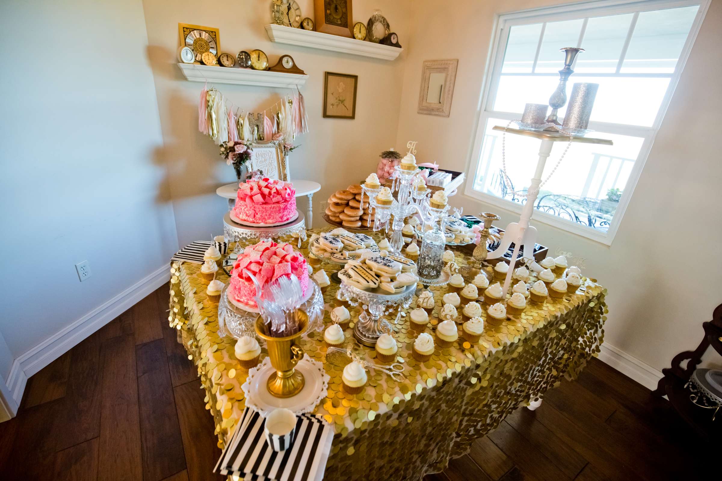 Dessert Table at Wedding, Kristin and Joseph Wedding Photo #66 by True Photography