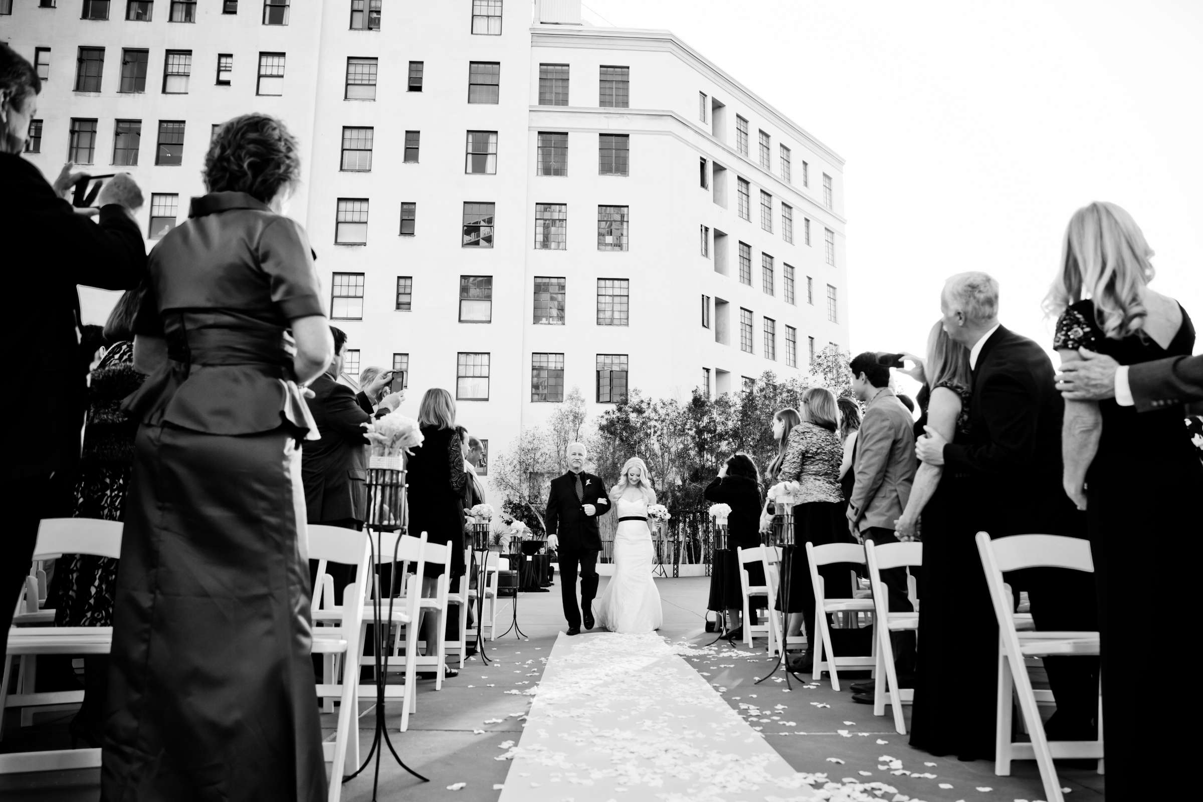 Ceremony at El Cortez Wedding coordinated by Holly Kalkin Weddings, Shannon and Elliott Wedding Photo #143014 by True Photography