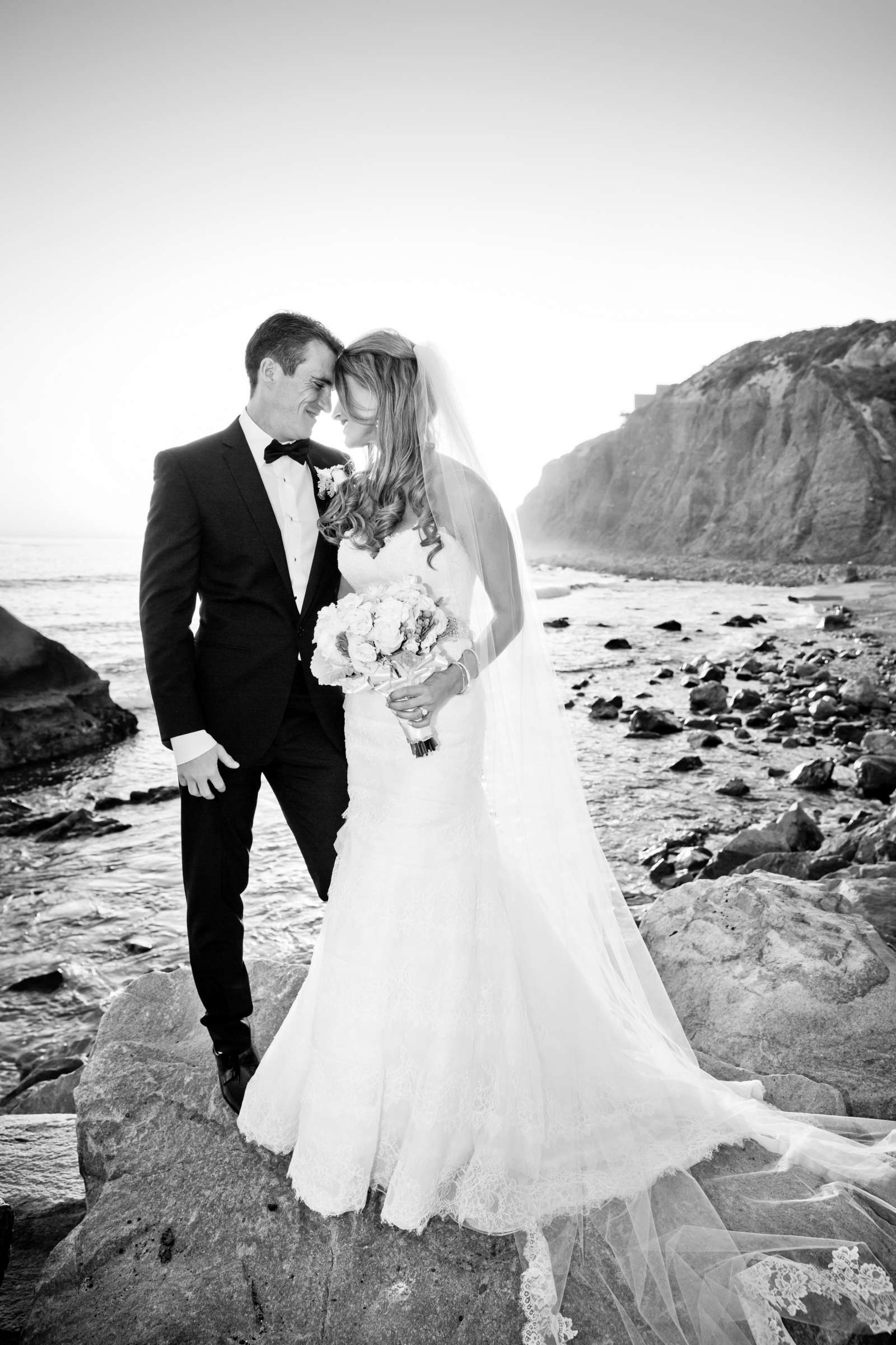 Romantic moment, Beach at Dana Point Yacht Club Wedding, Cecilia and Ryan Wedding Photo #144567 by True Photography