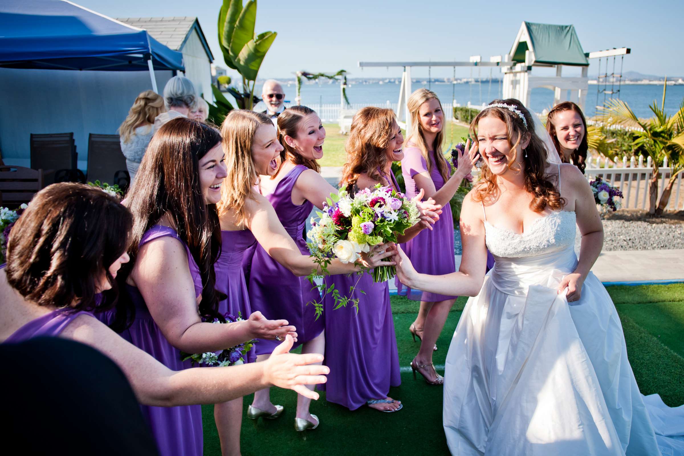 Coronado Cays Yacht Club Wedding coordinated by Creative Affairs Inc, Debra and Justin Wedding Photo #42 by True Photography
