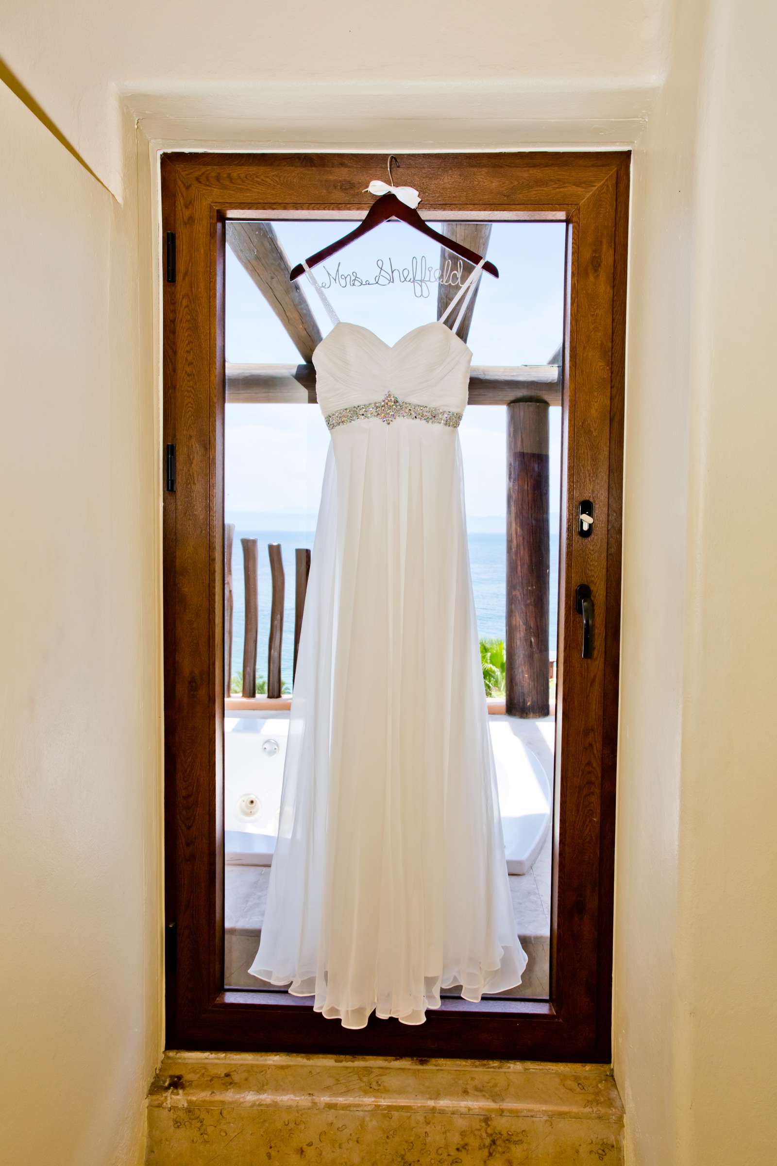 Wedding Dress at Exclusive Resorts Punta Mita Wedding, Natalie and Dustin Wedding Photo #112 by True Photography