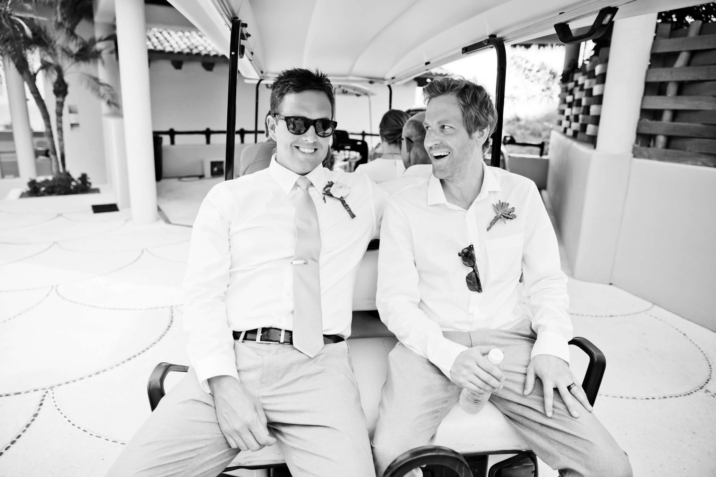 Best Man, Black and White photo at Exclusive Resorts Punta Mita Wedding, Natalie and Dustin Wedding Photo #51 by True Photography