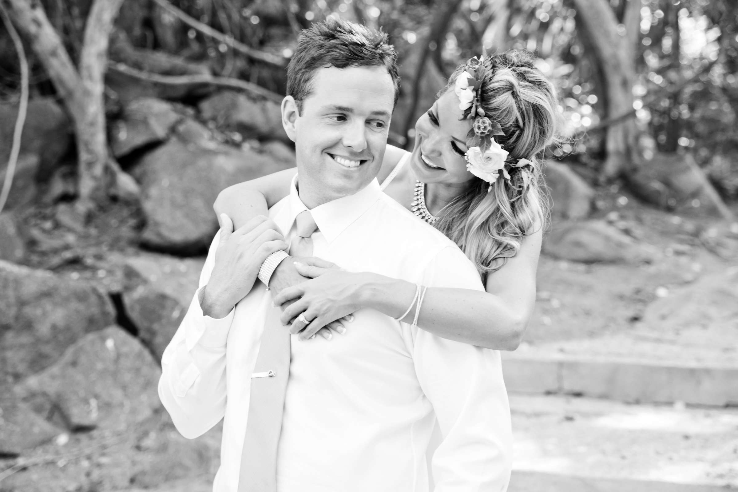 Black and White photo at Exclusive Resorts Punta Mita Wedding, Natalie and Dustin Wedding Photo #79 by True Photography