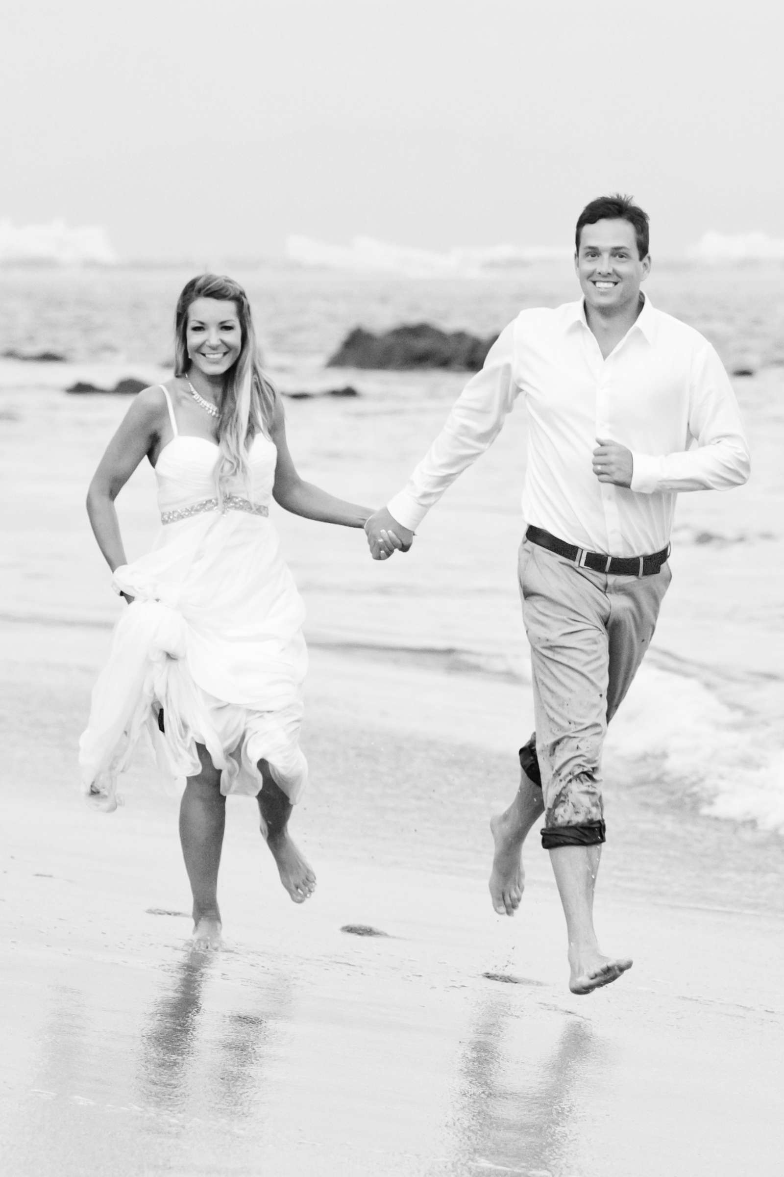 Black and White photo at Exclusive Resorts Punta Mita Wedding, Natalie and Dustin Wedding Photo #93 by True Photography