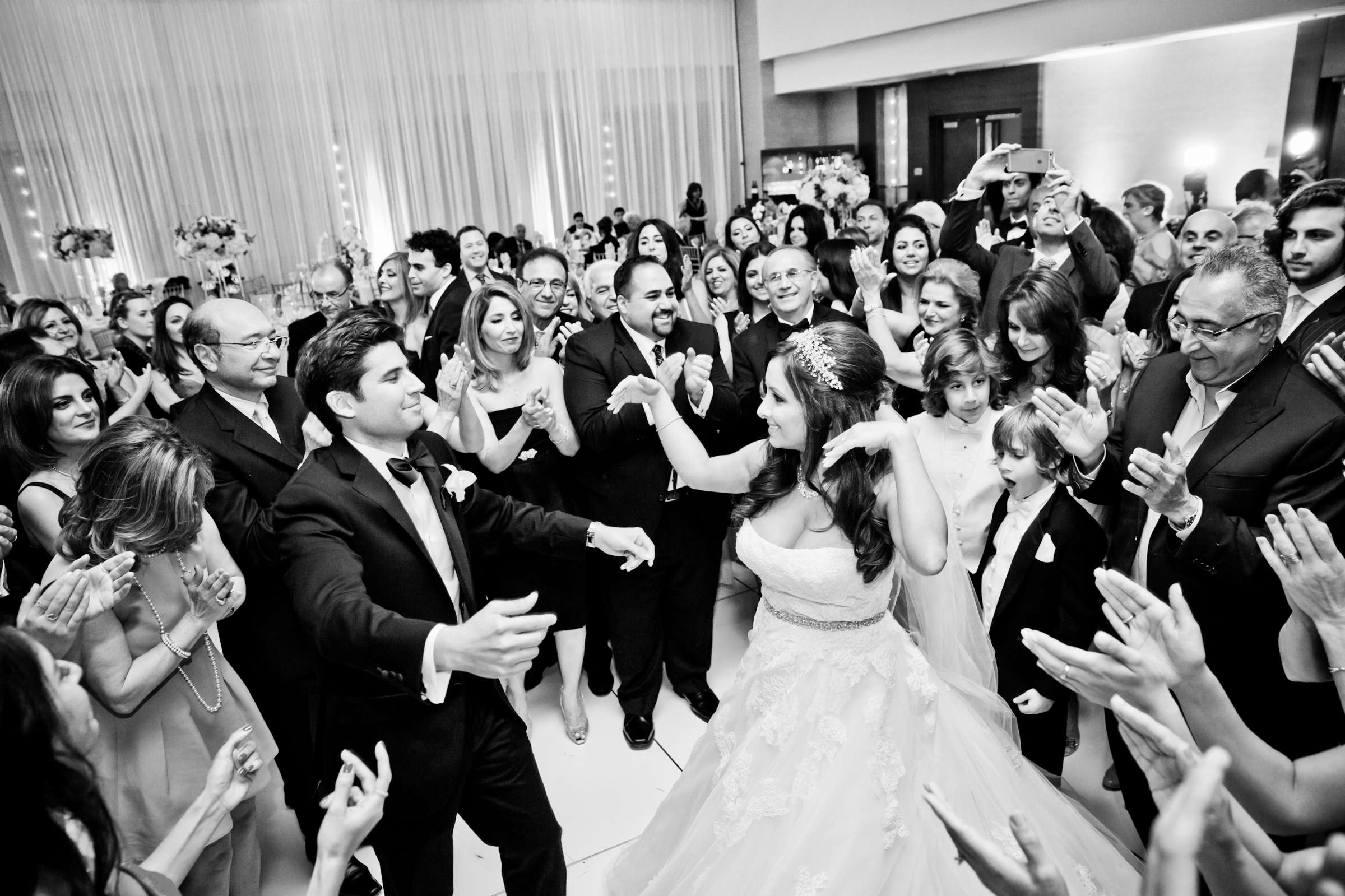 Dancing at Marriott Marquis San Diego Marina Wedding coordinated by Holly Kalkin Weddings, Sahar and Arash Wedding Photo #152357 by True Photography