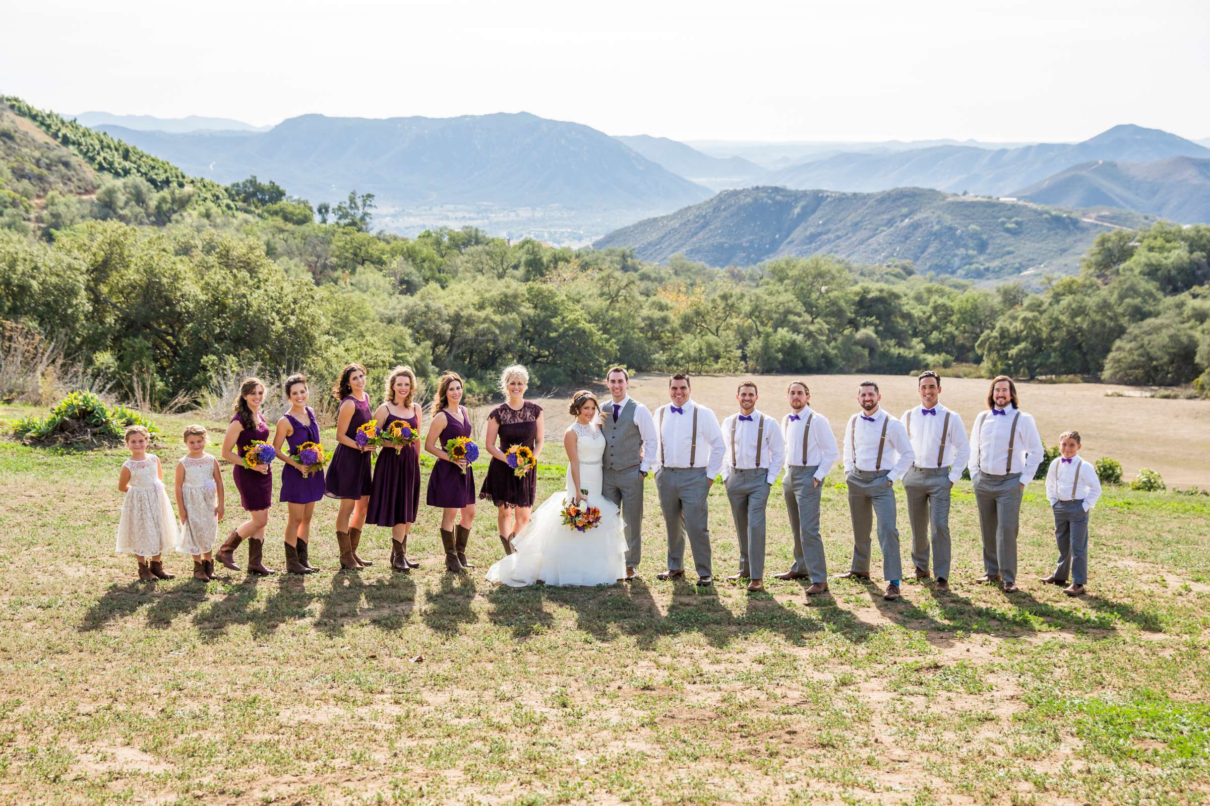 Bridal Party, Mountains at Condors Nest Ranch Wedding, Carly and Cody Wedding Photo #181076 by True Photography