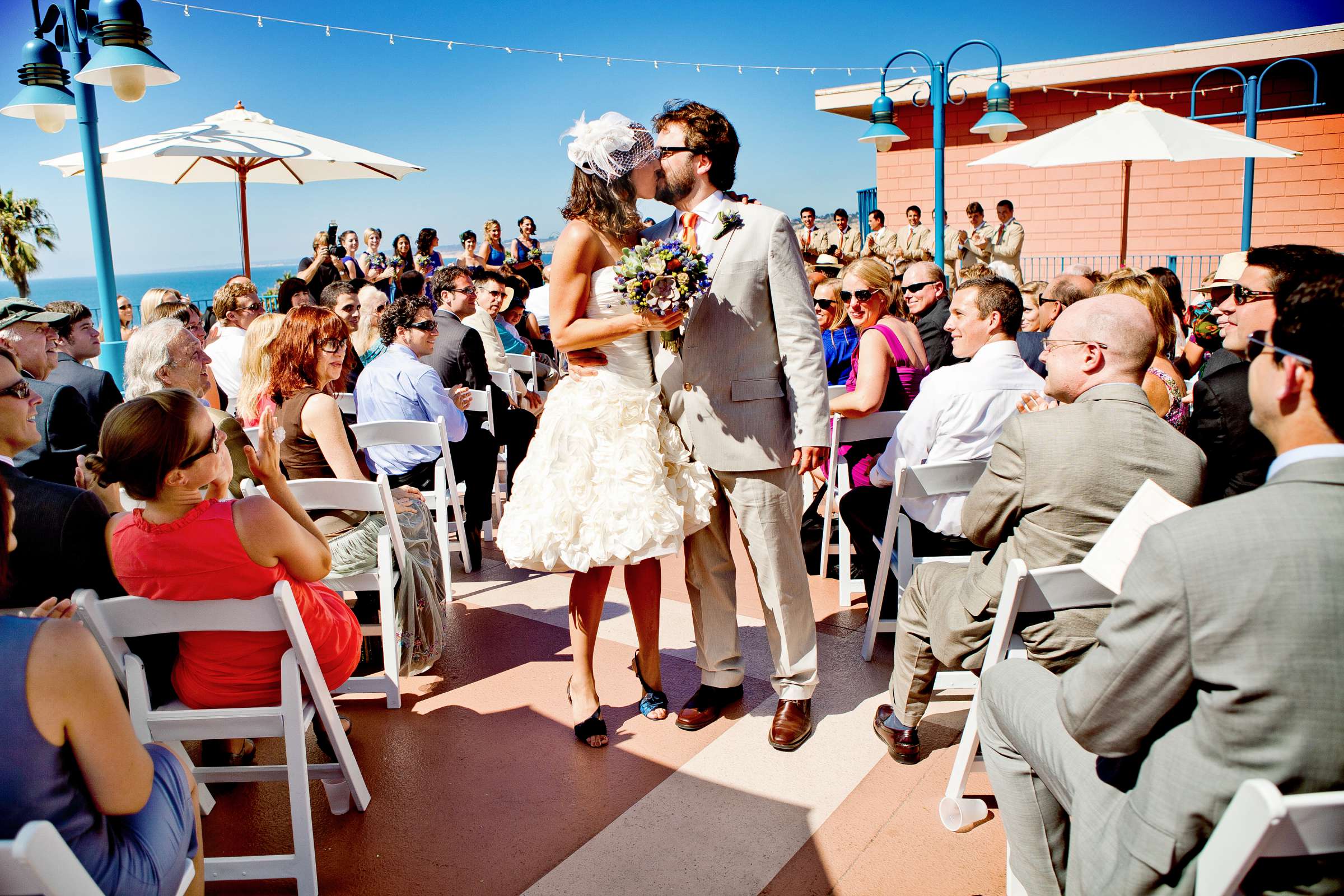 La Jolla Cove Rooftop Wedding coordinated by Green with Envy Events, Carolyn and Antonio Wedding Photo #203726 by True Photography