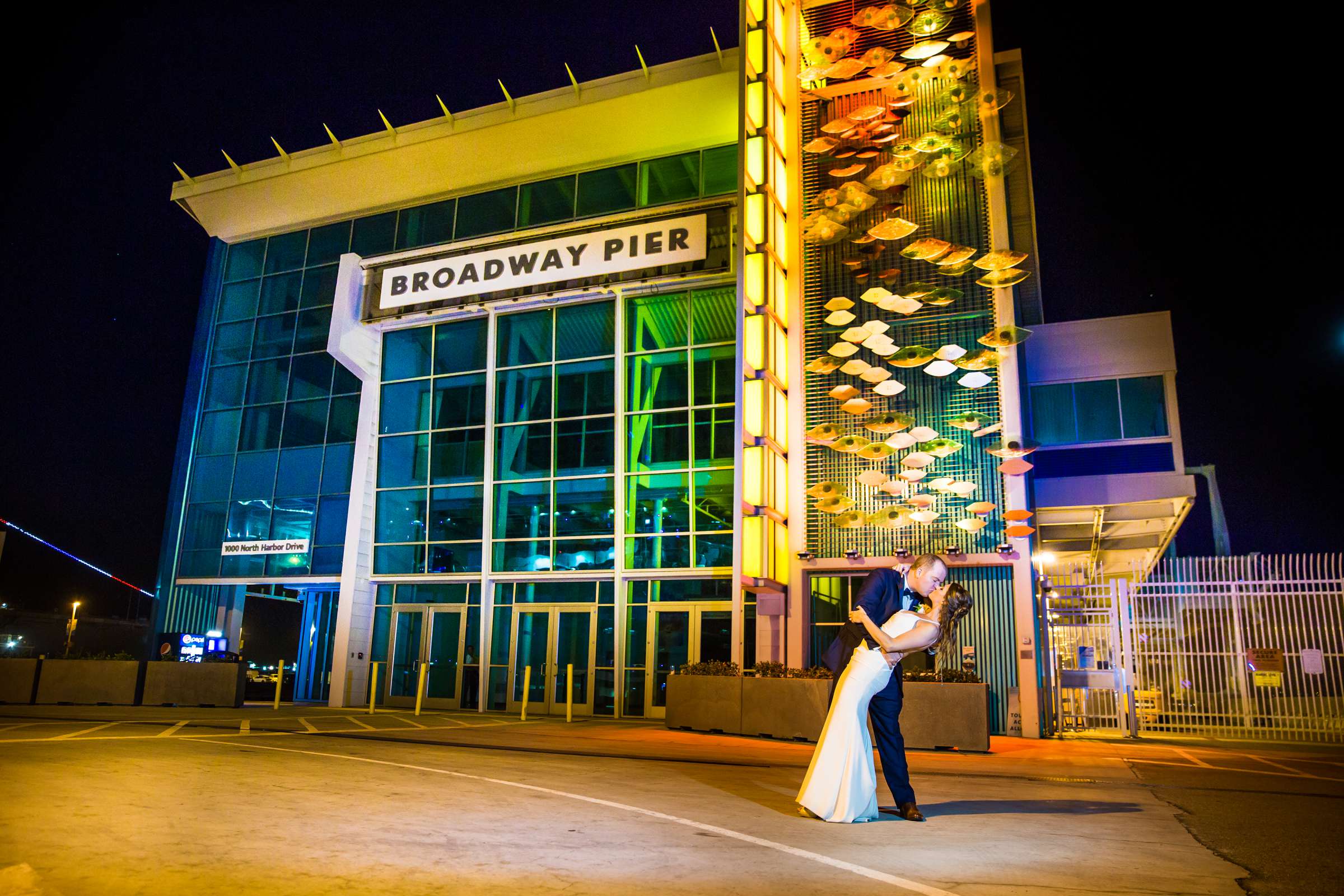 Port Pavilion on Broadway Pier Wedding coordinated by SD Weddings by Gina, Janie and Sean Wedding Photo #1 by True Photography