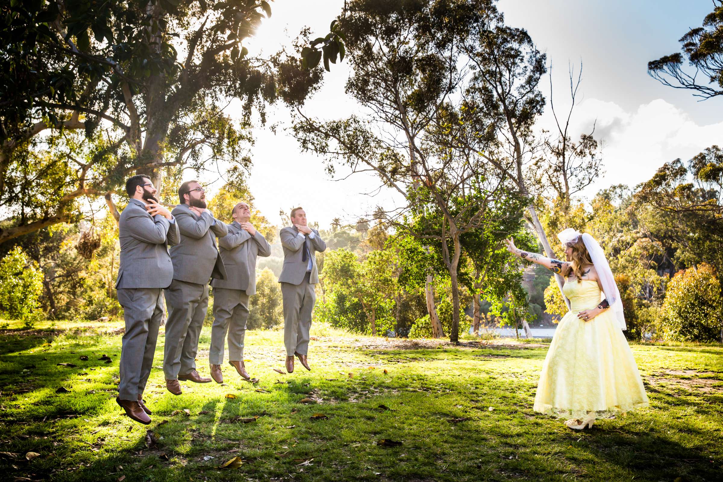 At the Park, Funny moment at Wedding, Heather and Chris Wedding Photo #215506 by True Photography