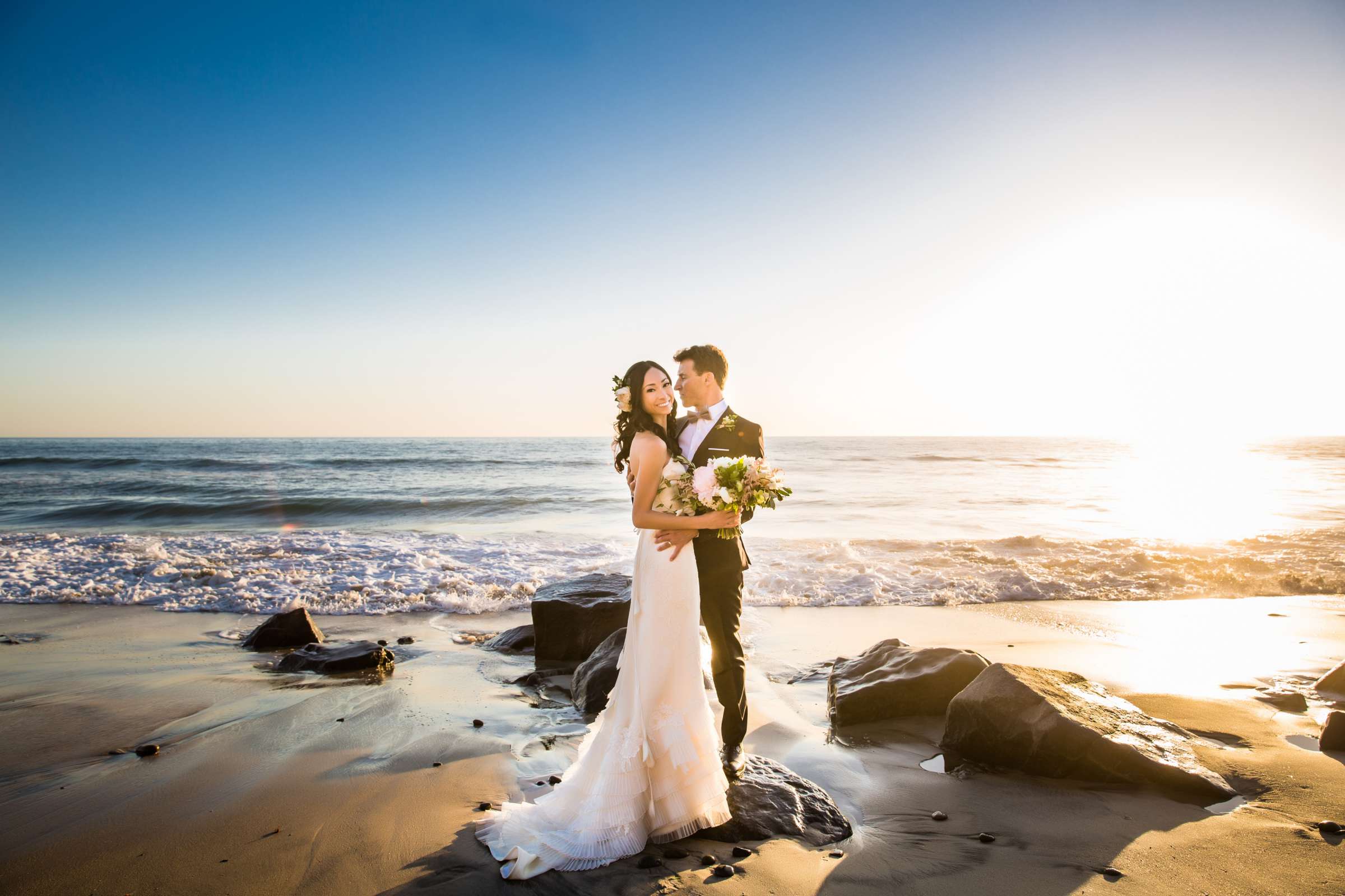 Beach, Bride and Groom at Cape Rey Wedding, Julie and Chad Wedding Photo #1 by True Photography