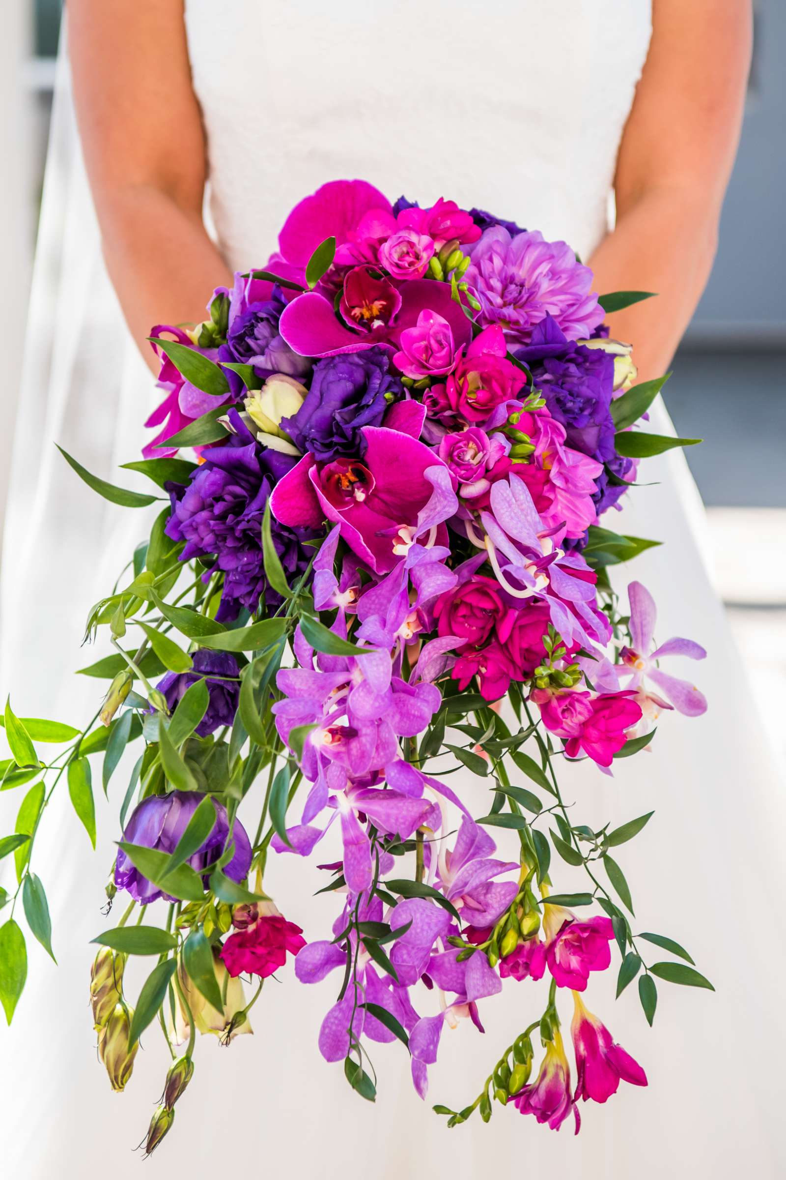Pink colors, Purple colors, Bouquet at Bali Hai Wedding, Vi and Tom Wedding Photo #25 by True Photography