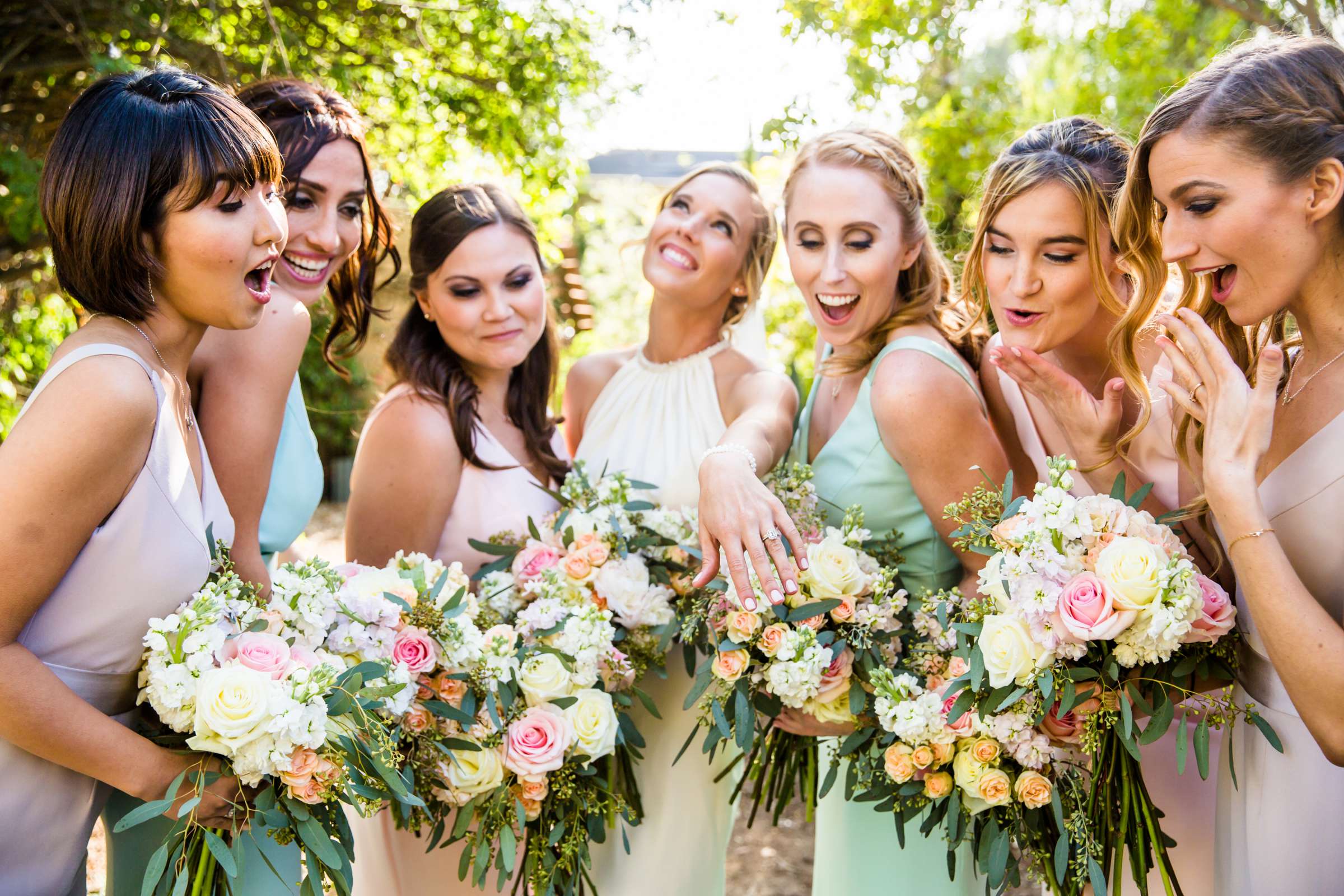 Bridesmaids at Condors Nest Ranch Wedding, Allison and Justin Wedding Photo #51 by True Photography