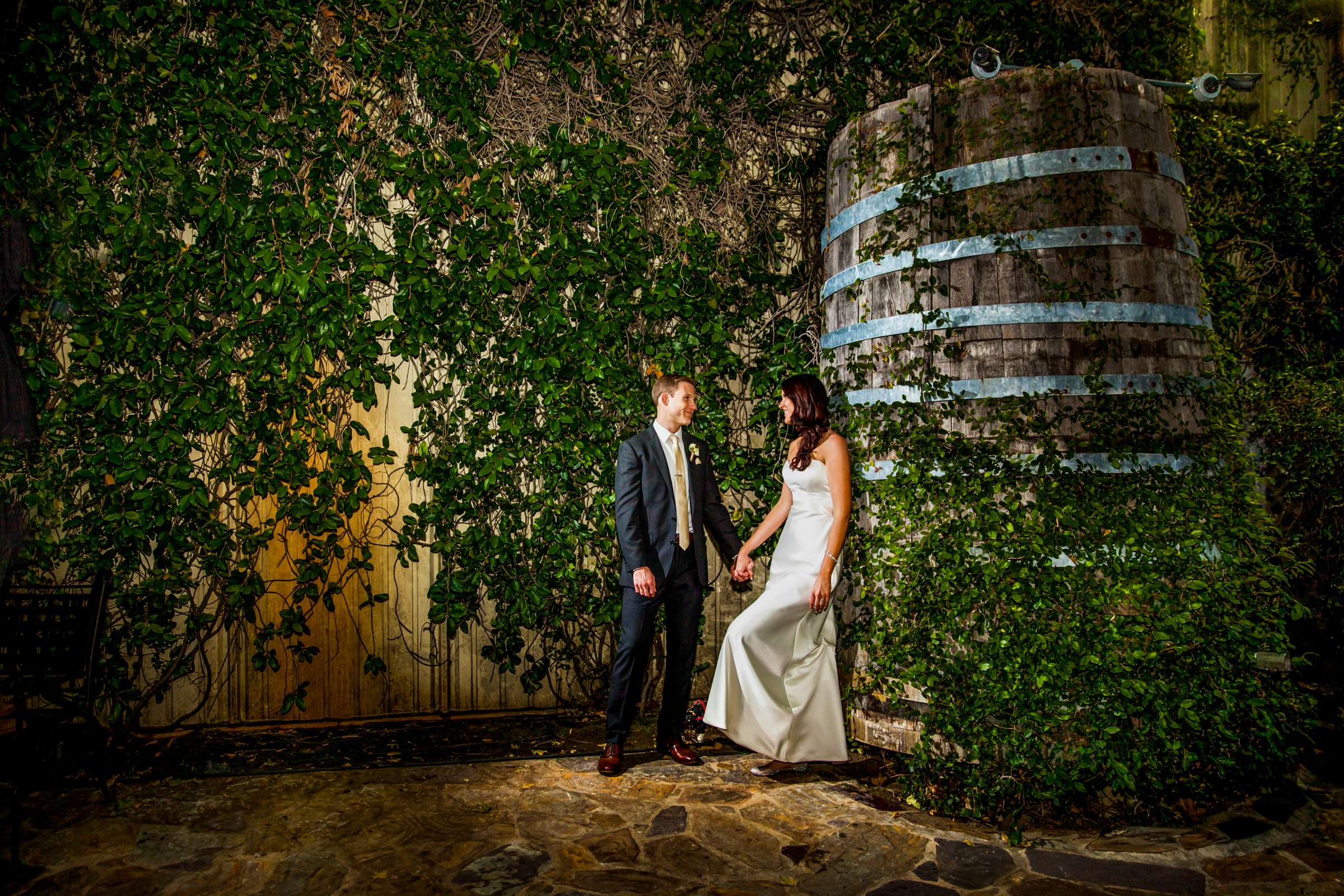 Winery, Bride and Groom at Orfila Vineyards Wedding, Brittany and Matt Wedding Photo #1 by True Photography