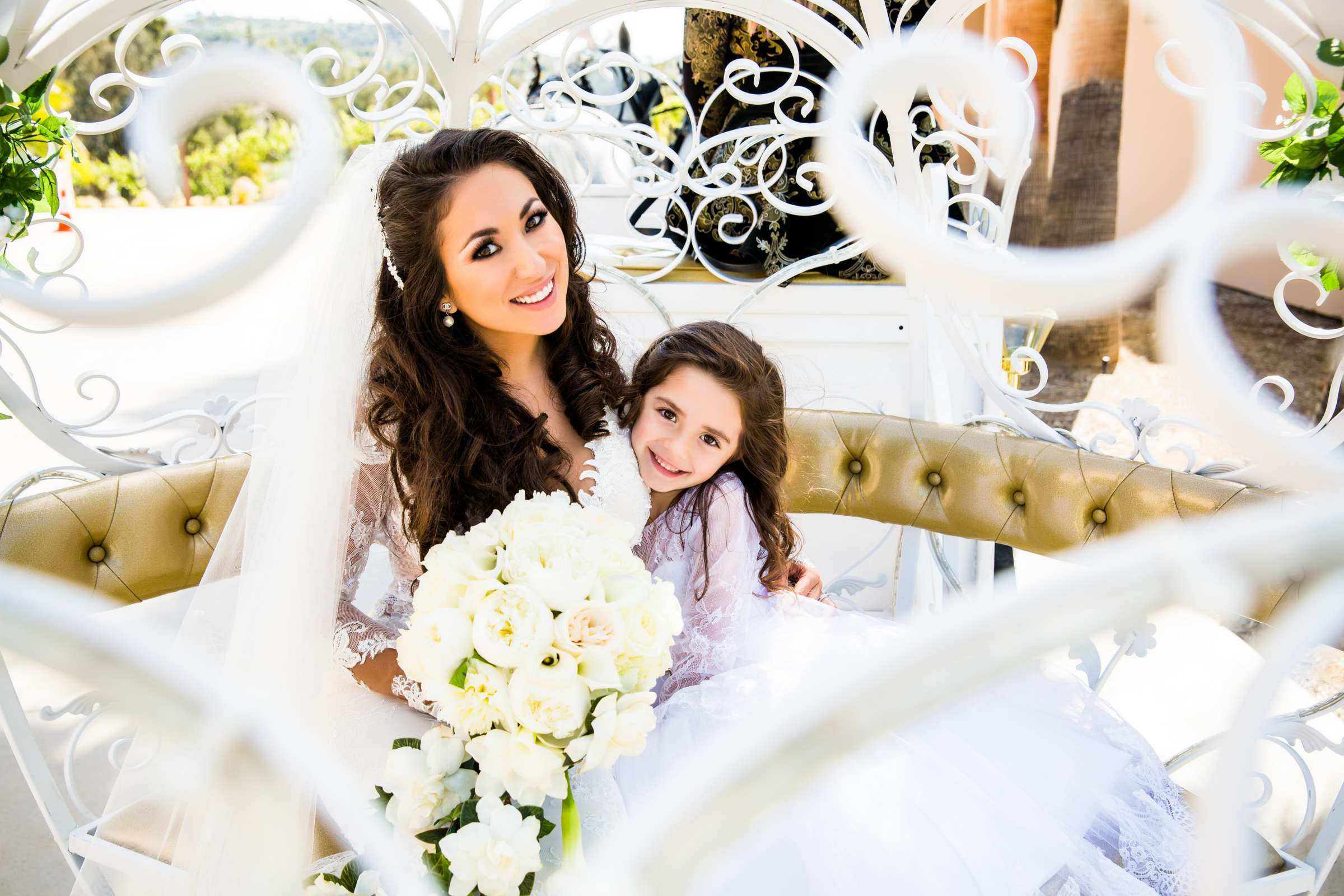Flower Girl at Santiago Canyon Estate Wedding coordinated by Dot the I's Events and Weddings, Christina and Matty Wedding Photo #13 by True Photography