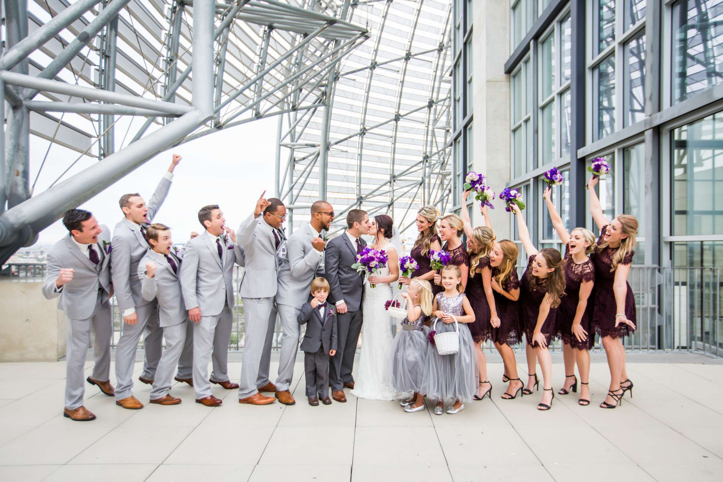San Diego Central Library Wedding, Ashley and Mark Wedding Photo #76 by True Photography